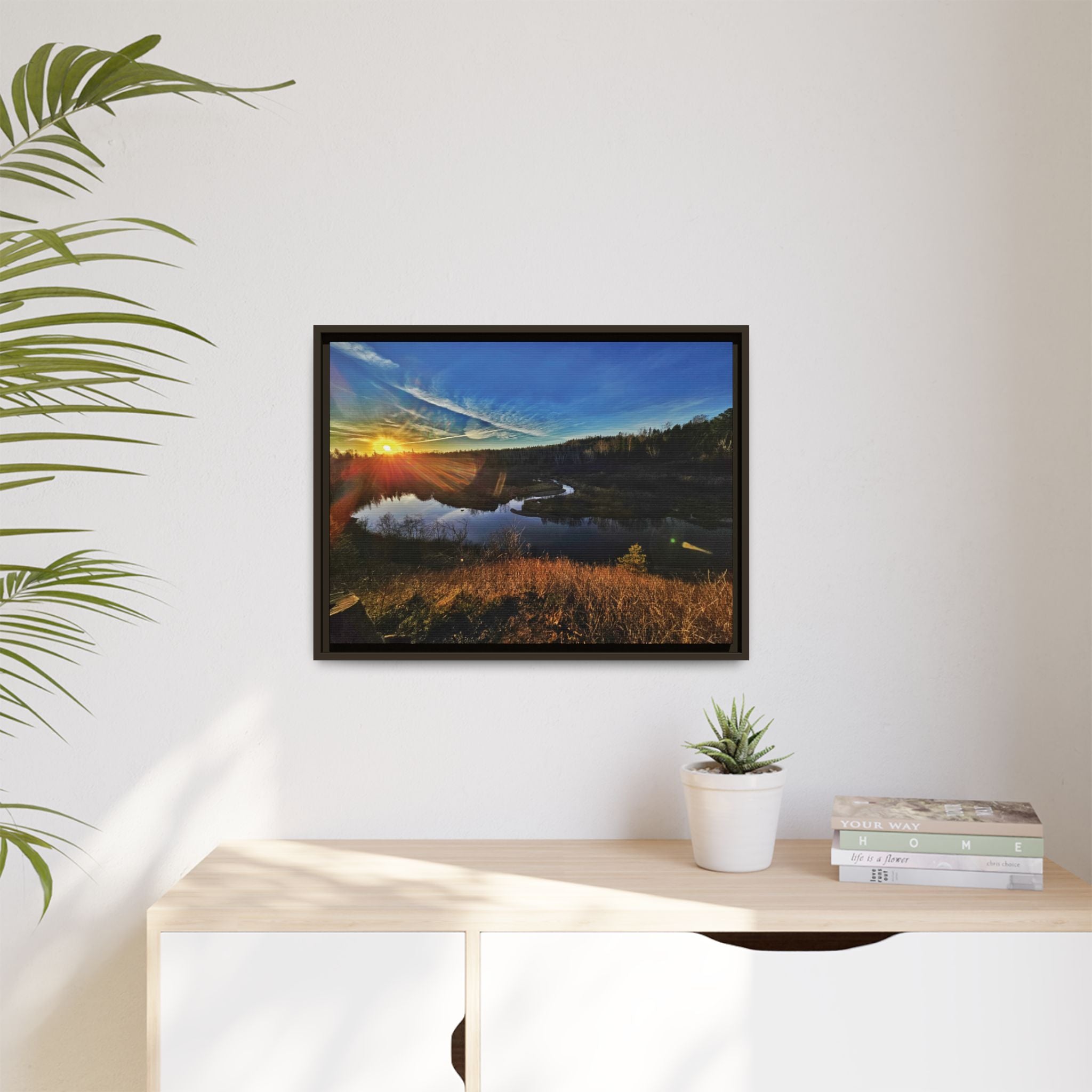 Flarepath of the Forgotten Framed Canvas Print