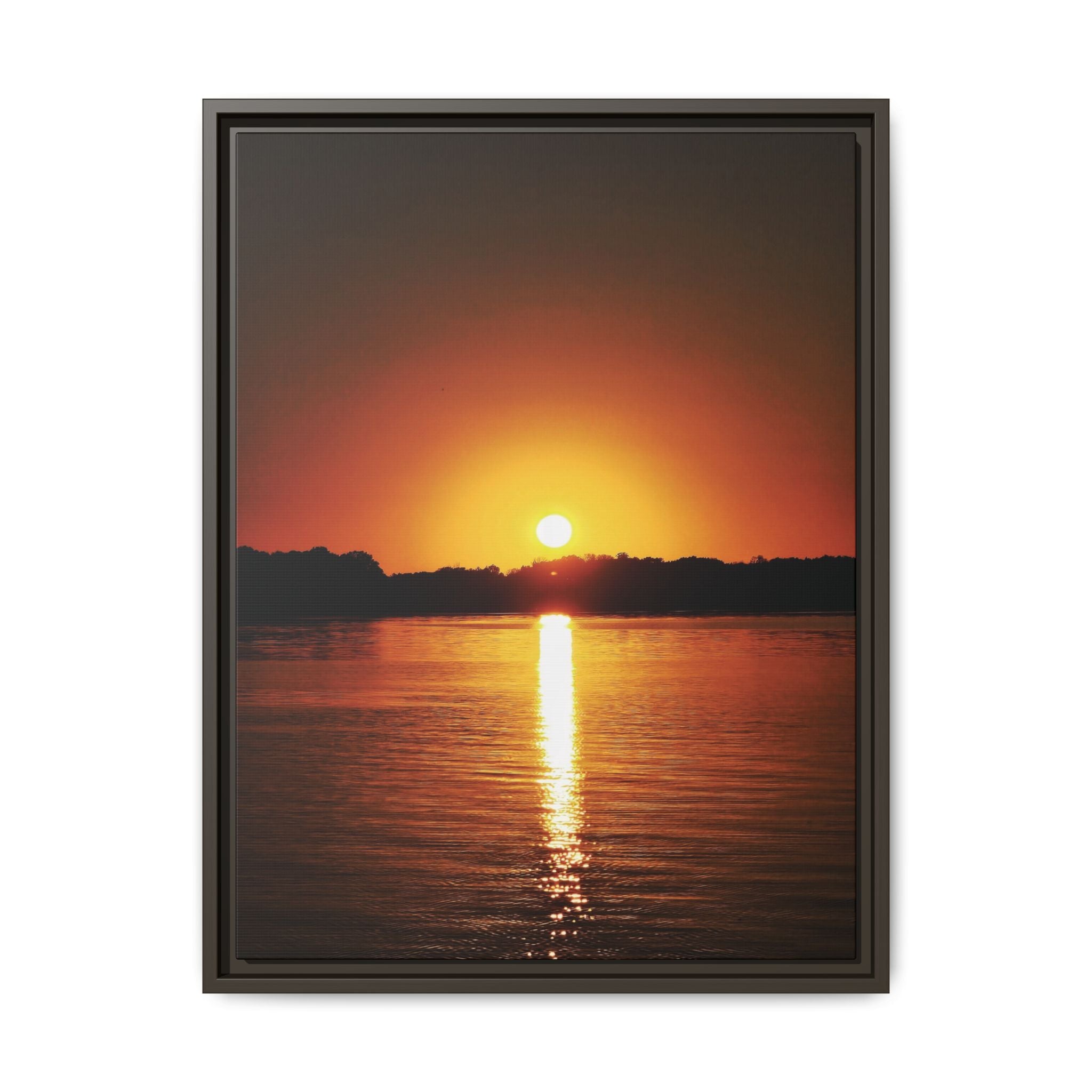 Golden Hour Sunset Canvas Art Print