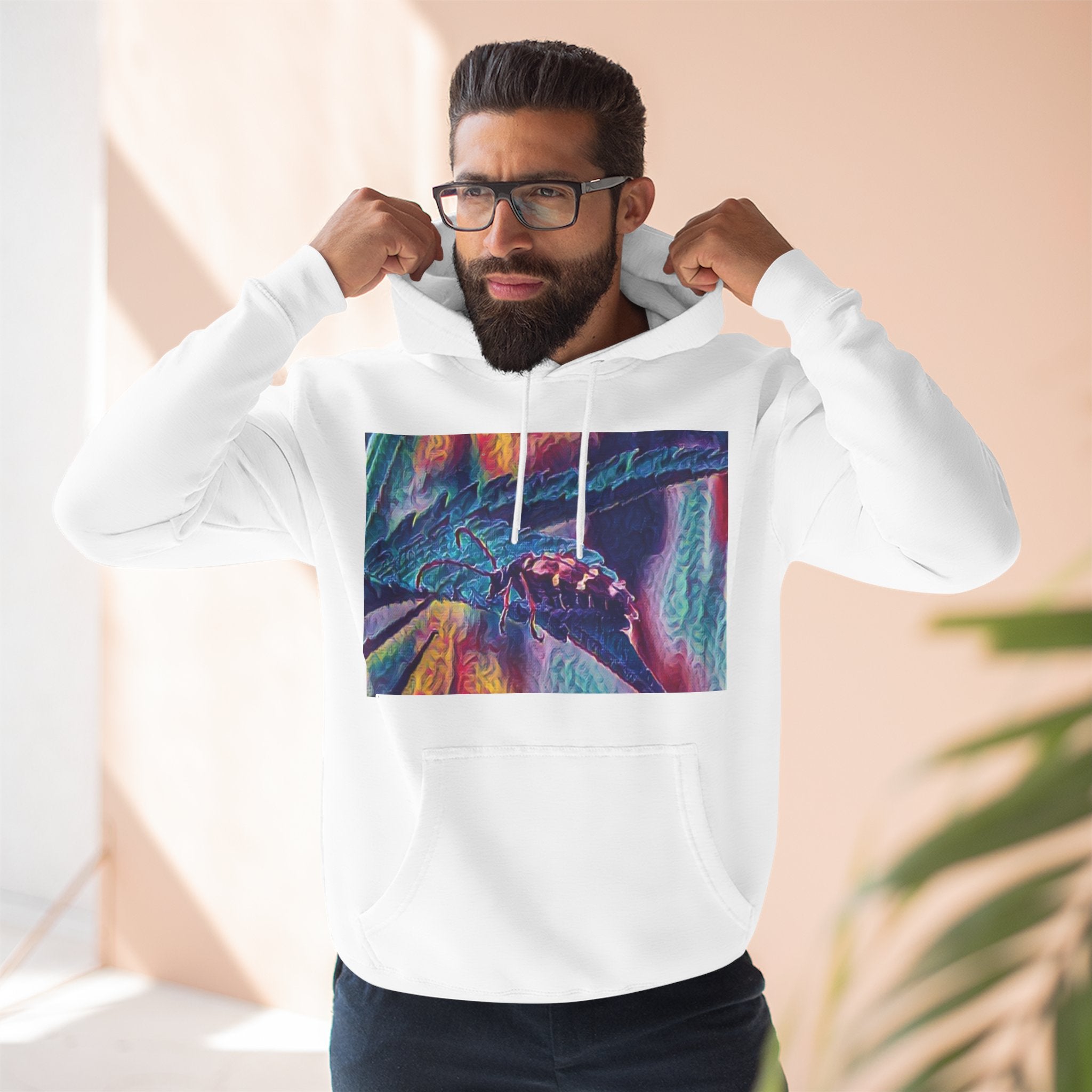 Neon Hunter Art Hoodie