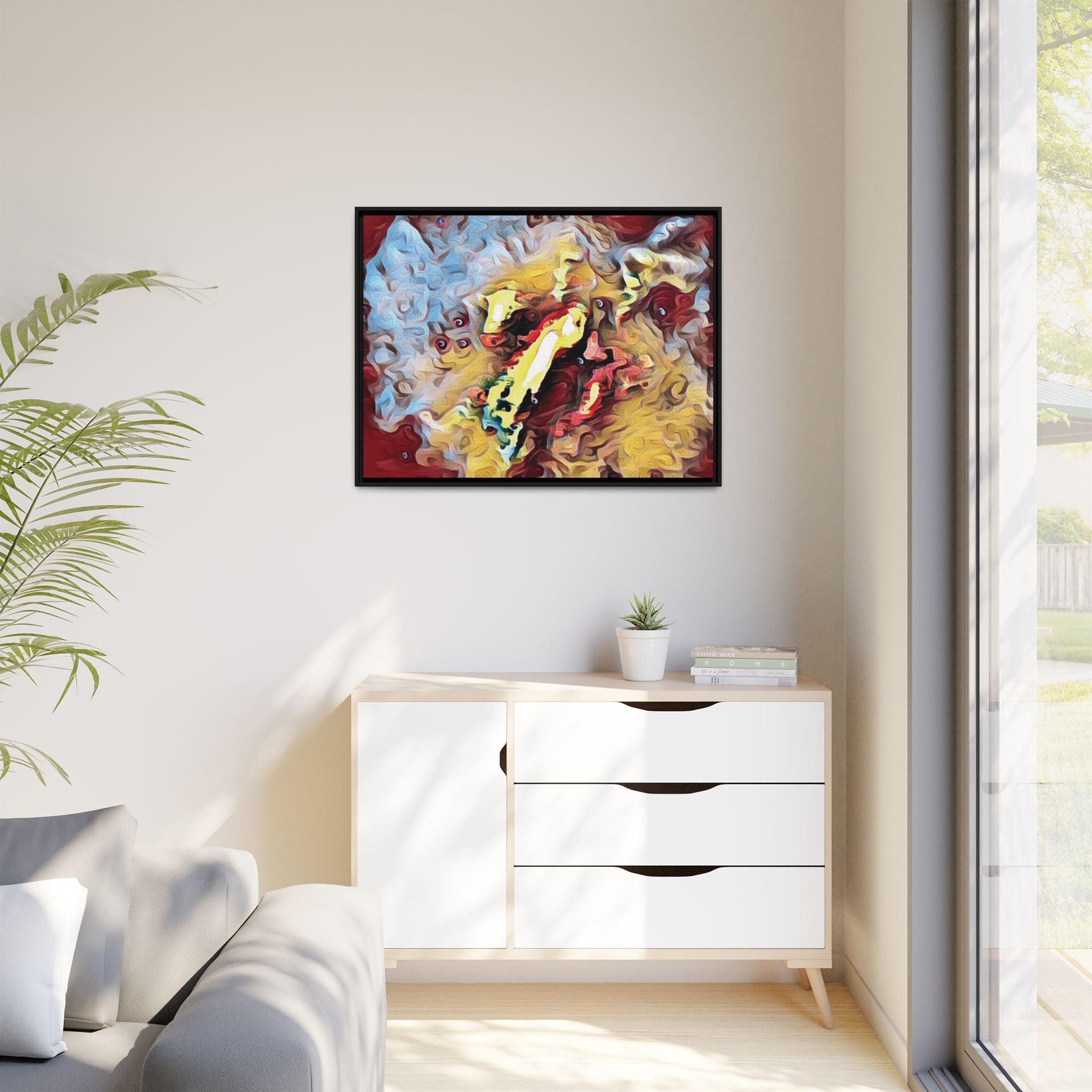 Framed Abstract Canvas Art