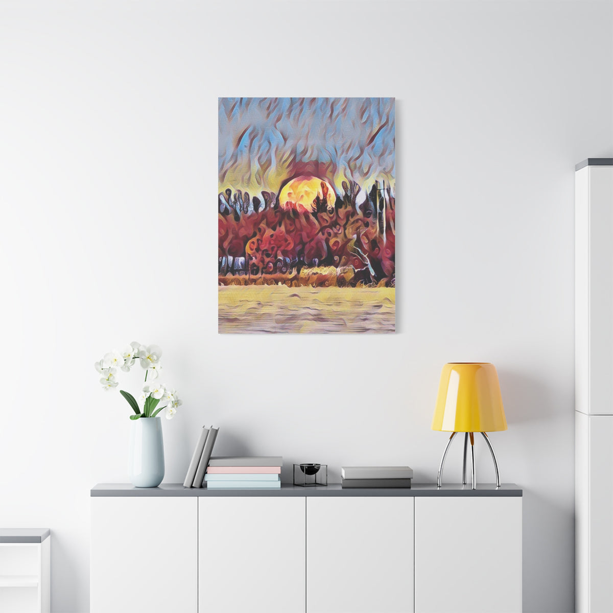 Emberfall Matte Canvas Wall Art