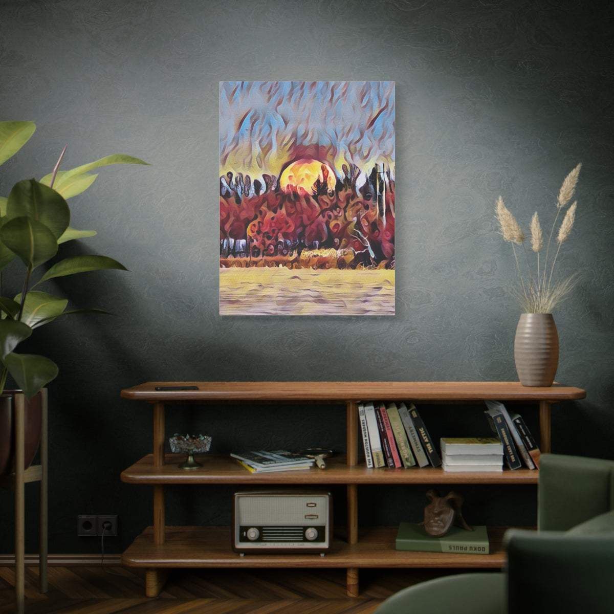 Emberfall Matte Canvas Wall Art
