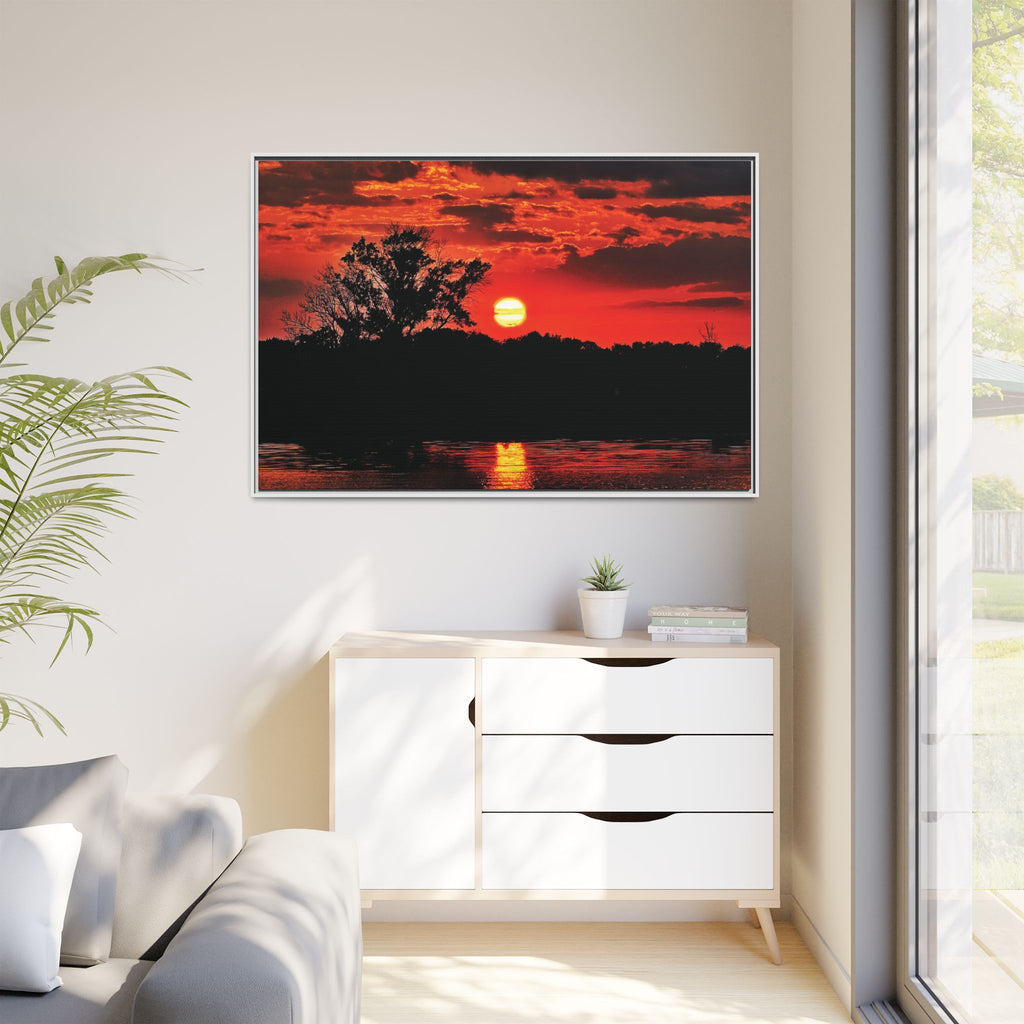 Bloodfire Reverie Framed Canvas Art