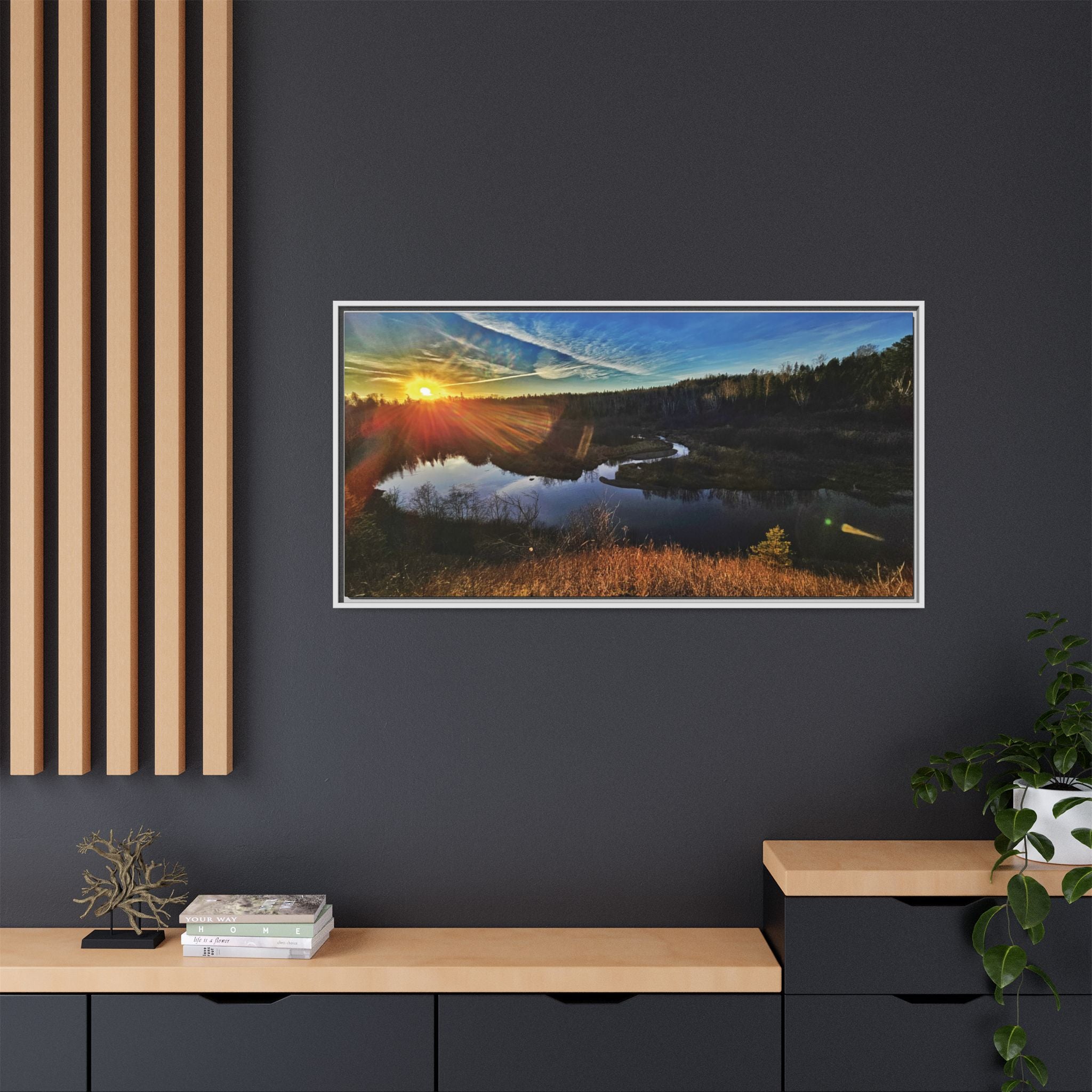 Flarepath of the Forgotten Framed Canvas Print