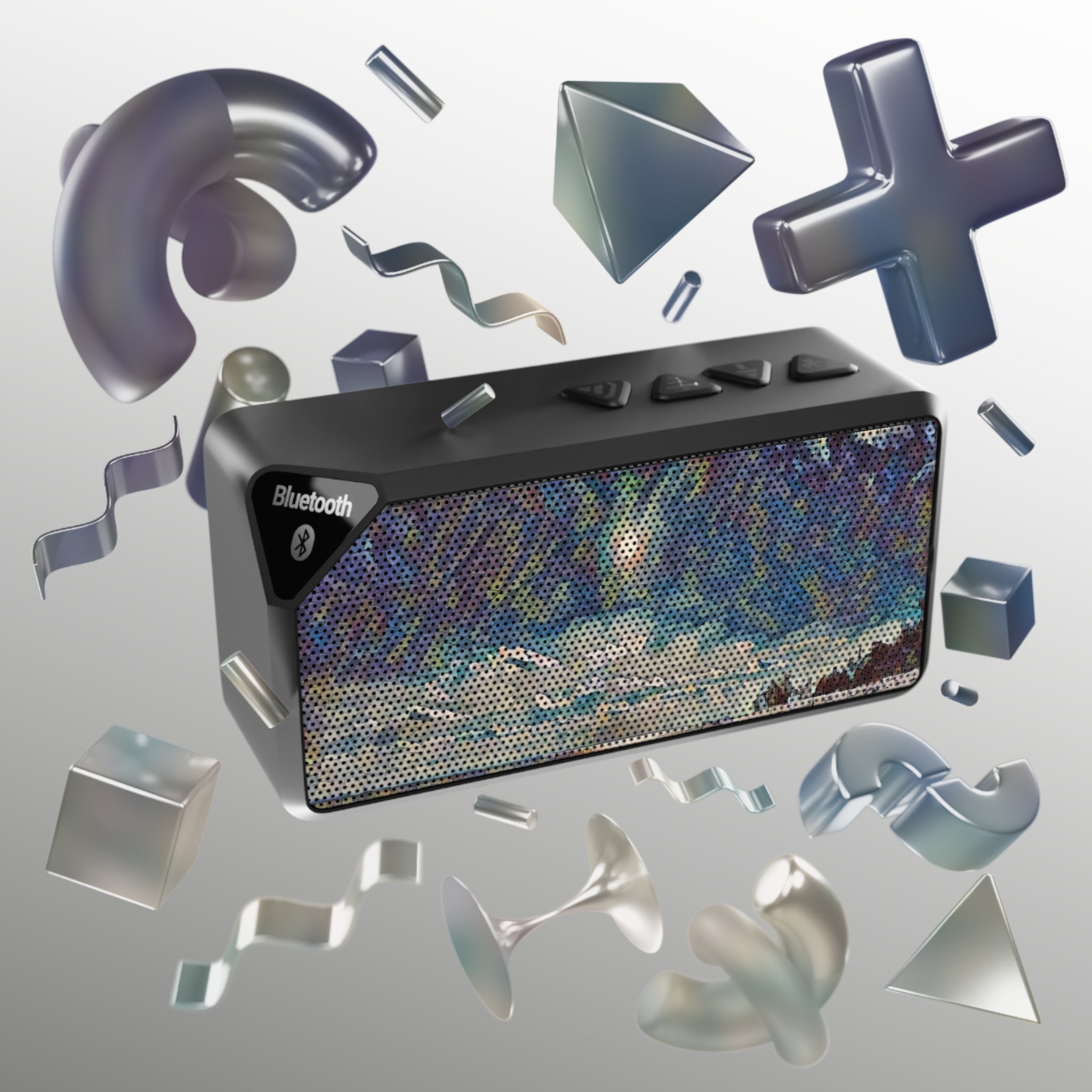 Shimmering Shore of Lake Superior Bluetooth Speaker