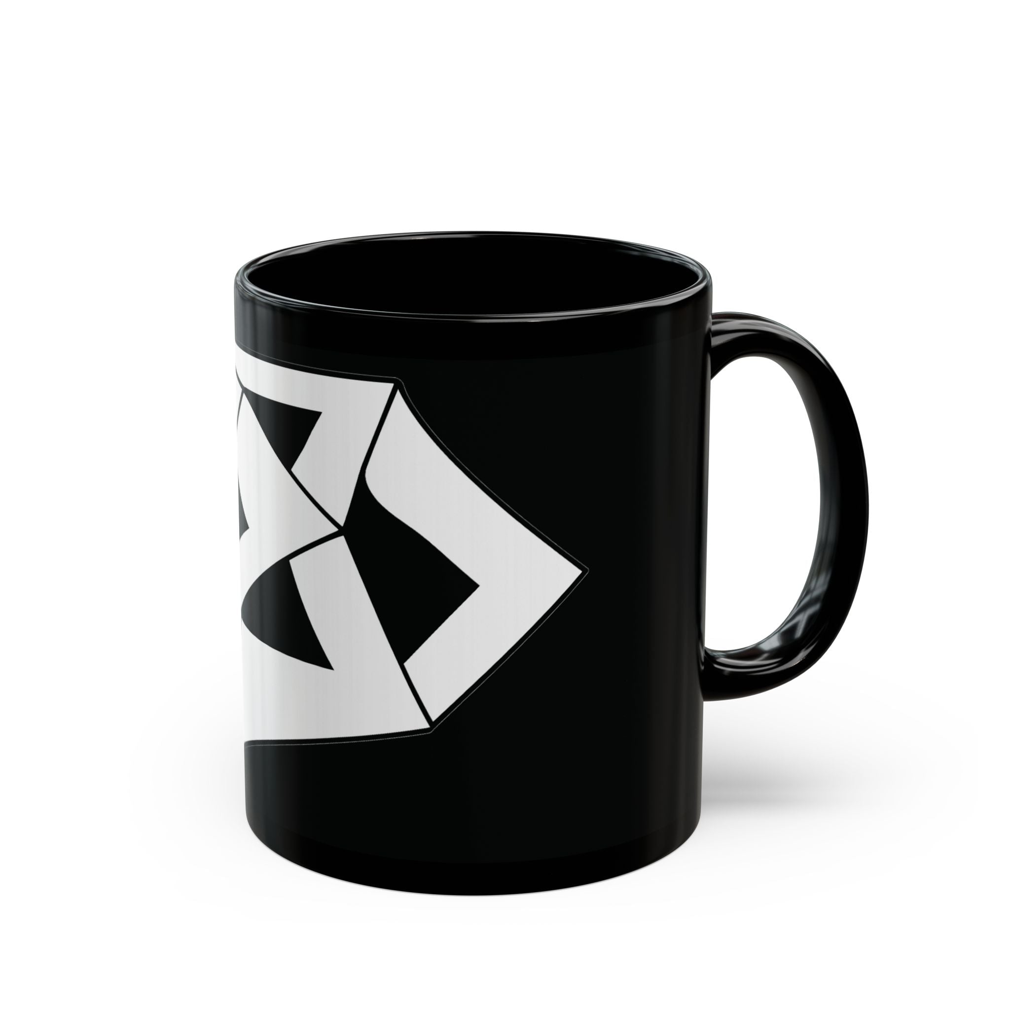 Modern Geometric Black Mug