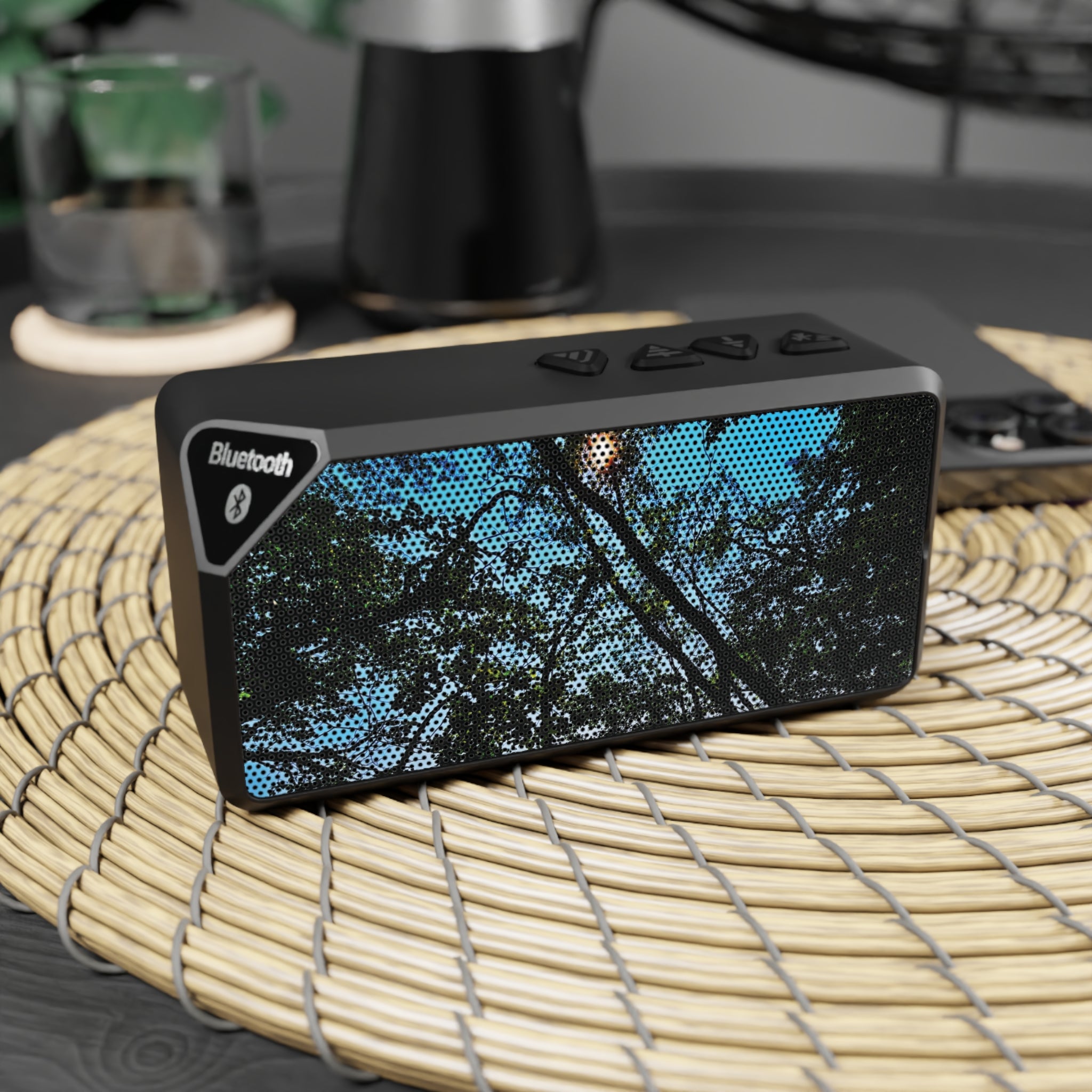 Blue Beyond the Branches Bluetooth Speaker