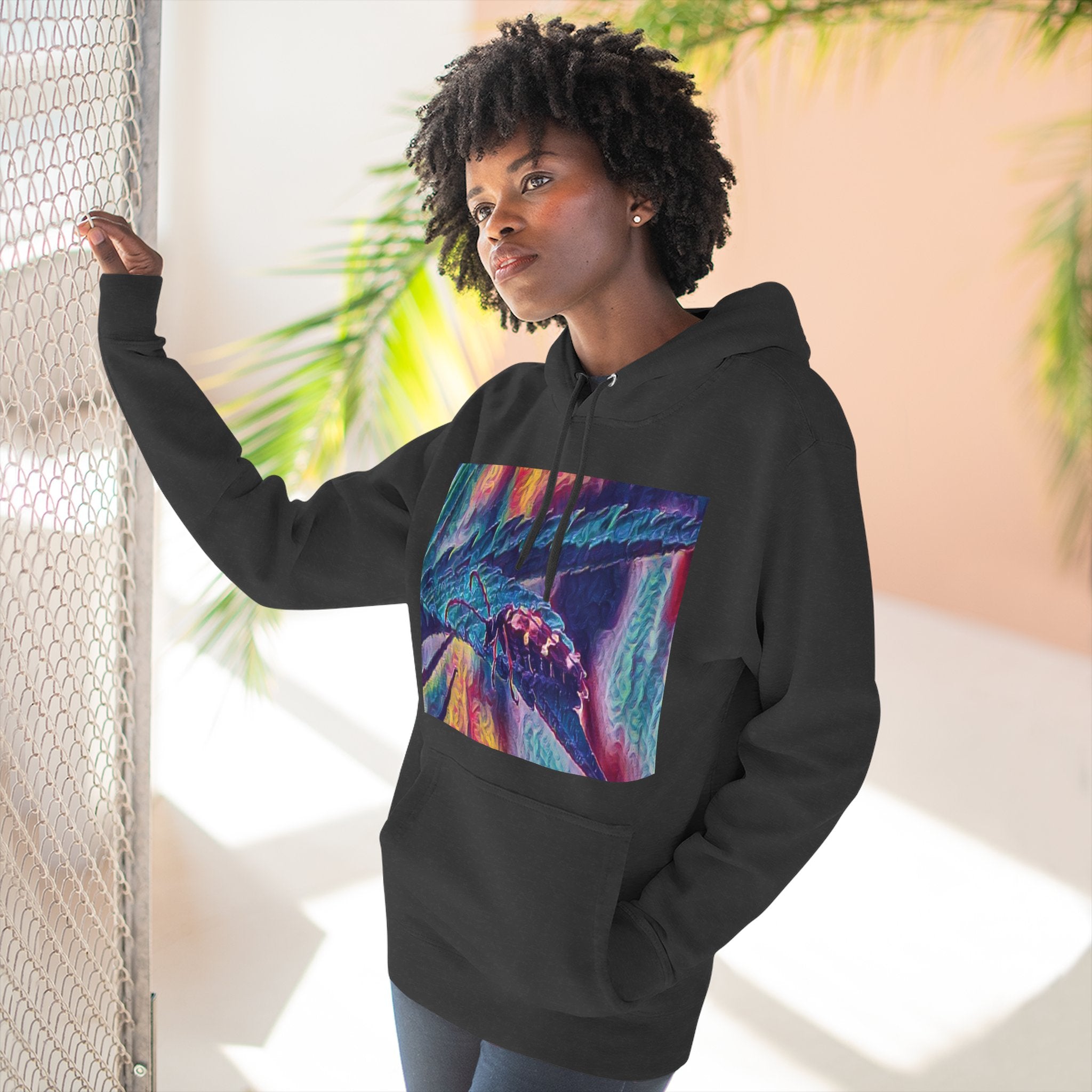 Neon Hunter Art Hoodie