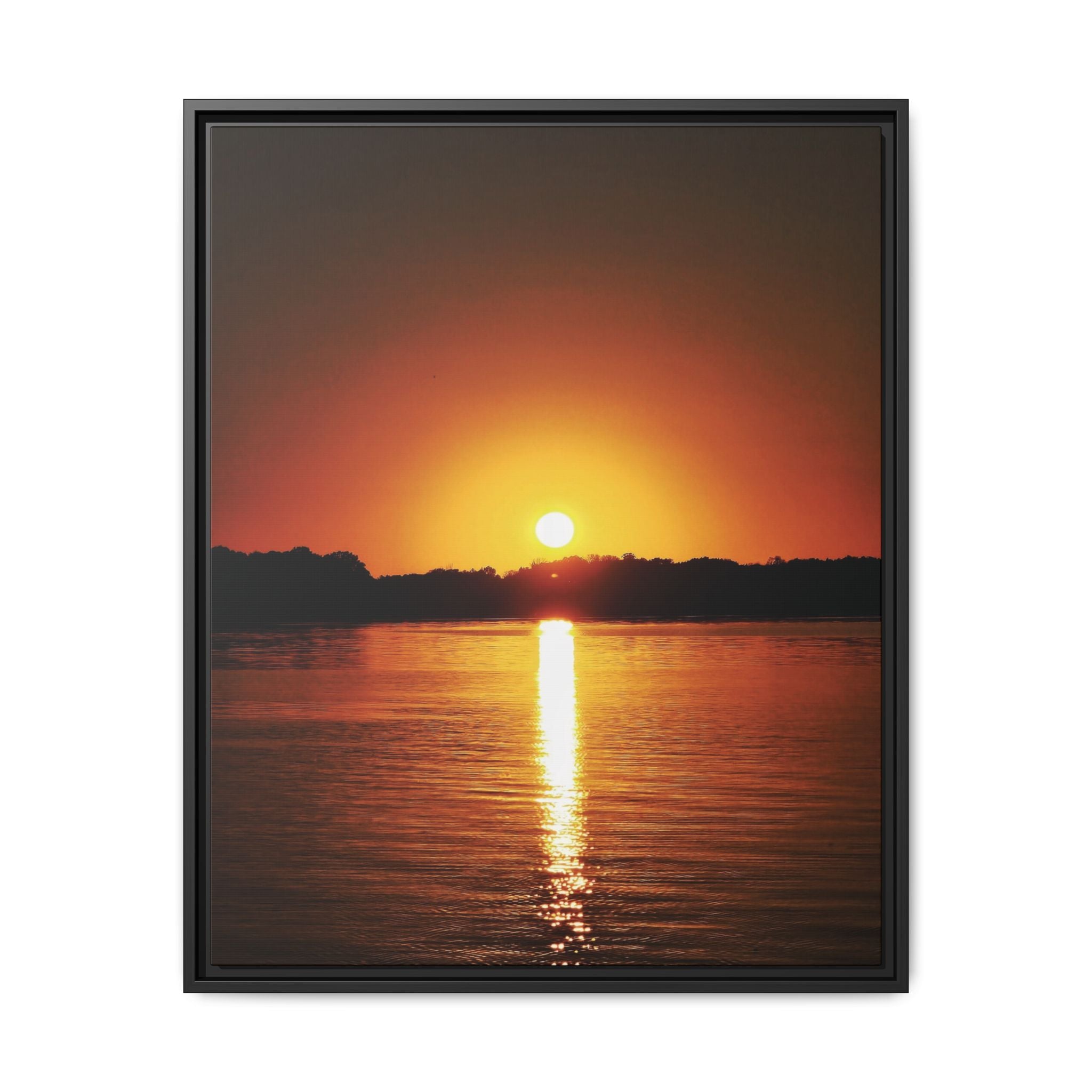 Golden Hour Sunset Canvas Art Print