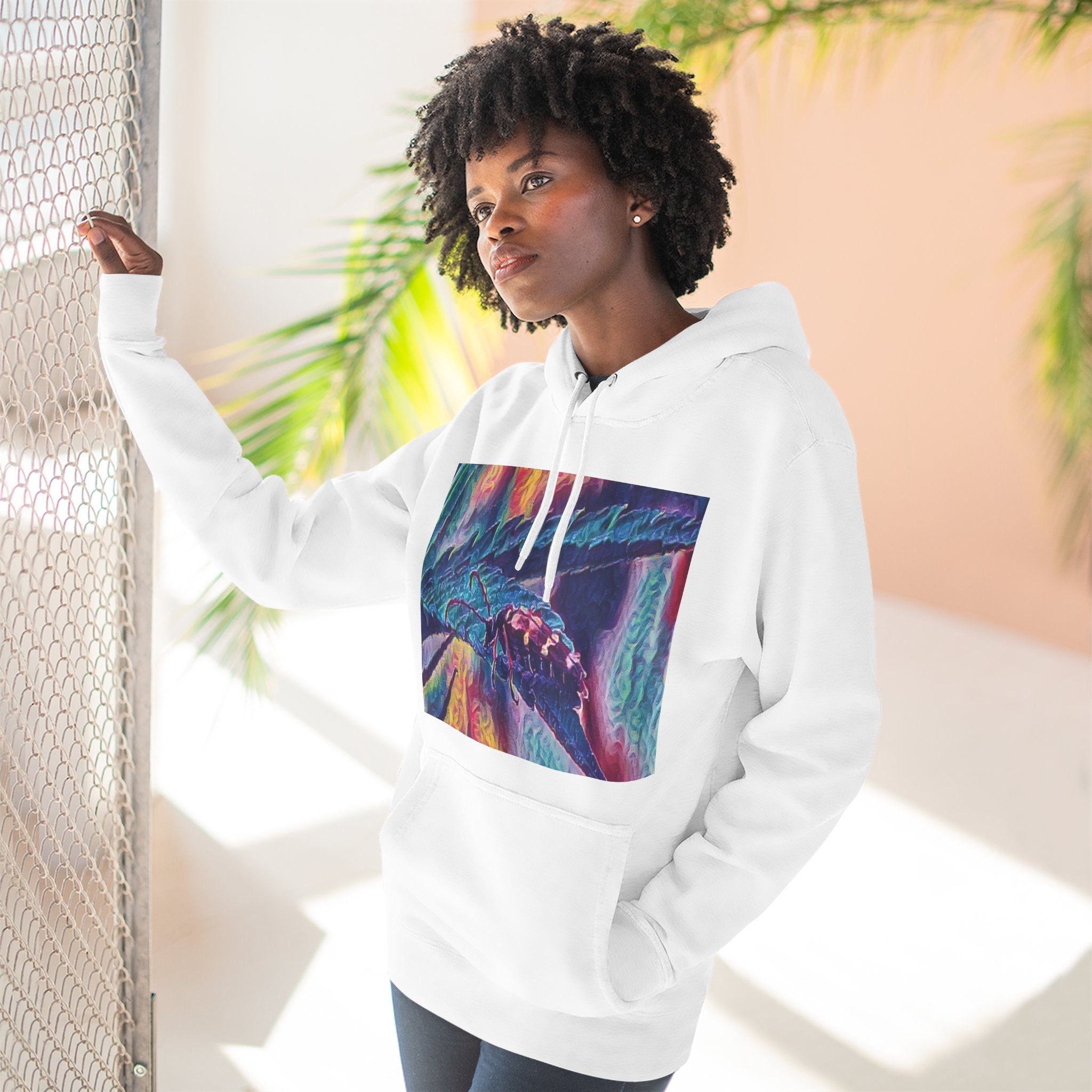 Neon Hunter Art Hoodie
