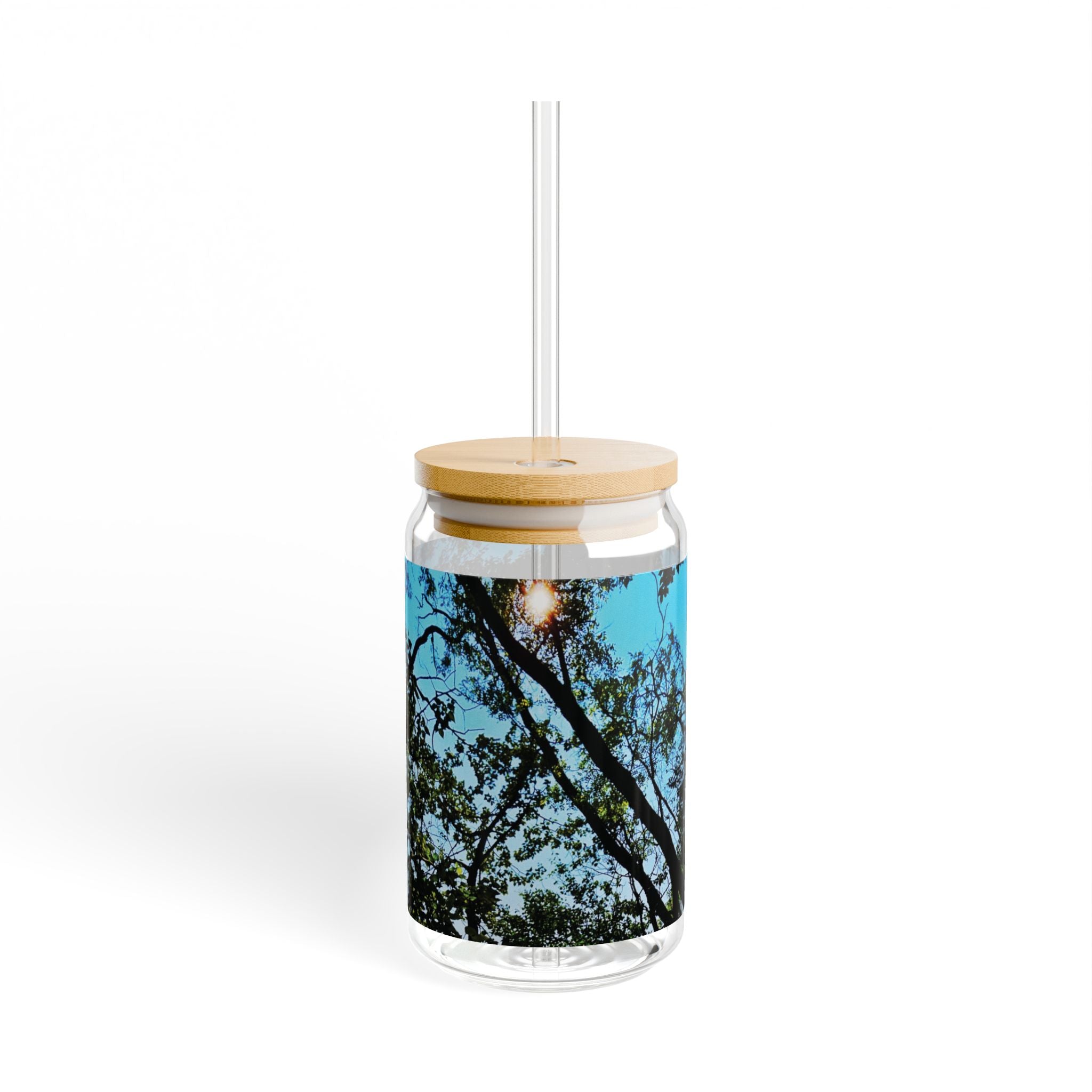 Blue Beyond the Branches Sipper Glass