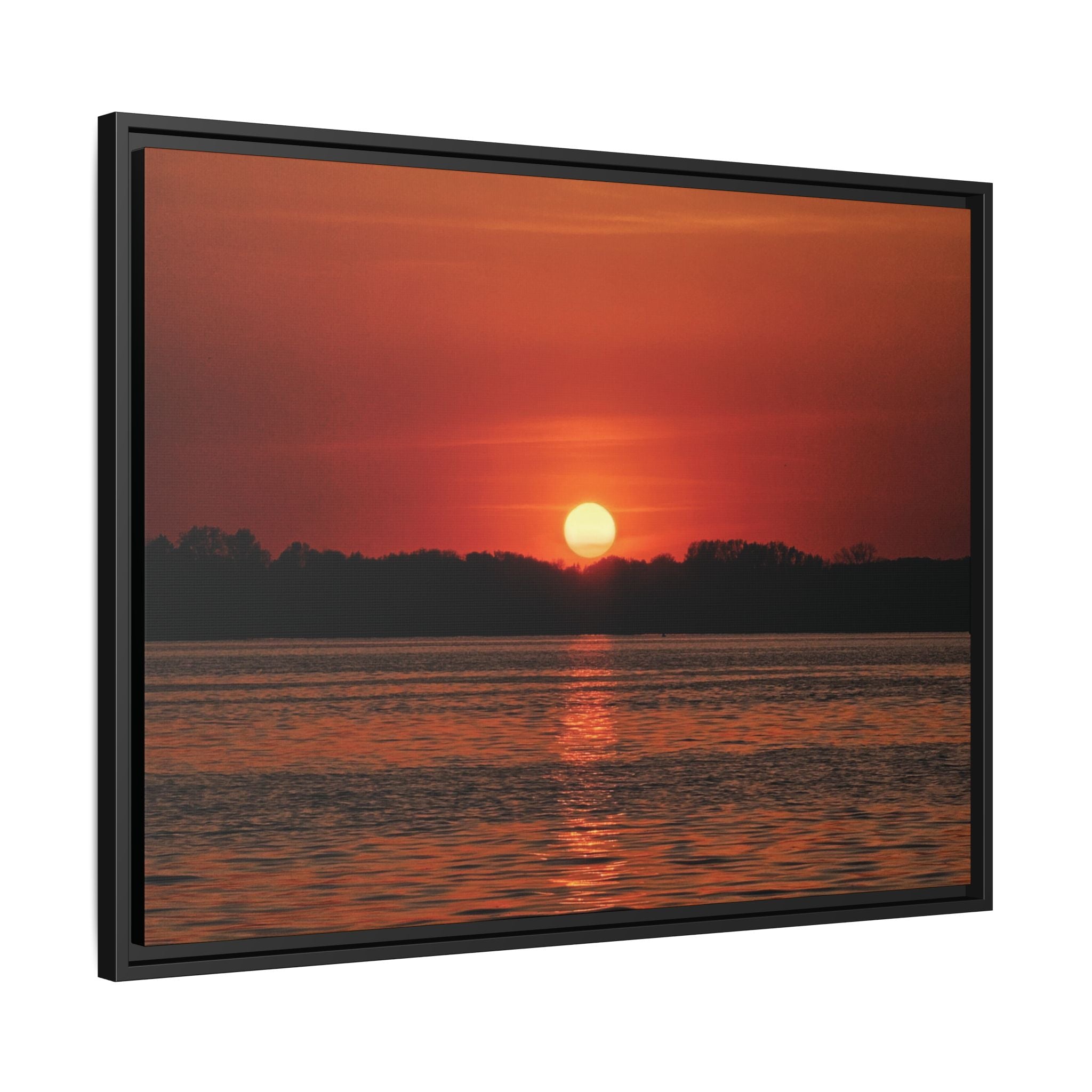 Framed Sunset Canvas Art