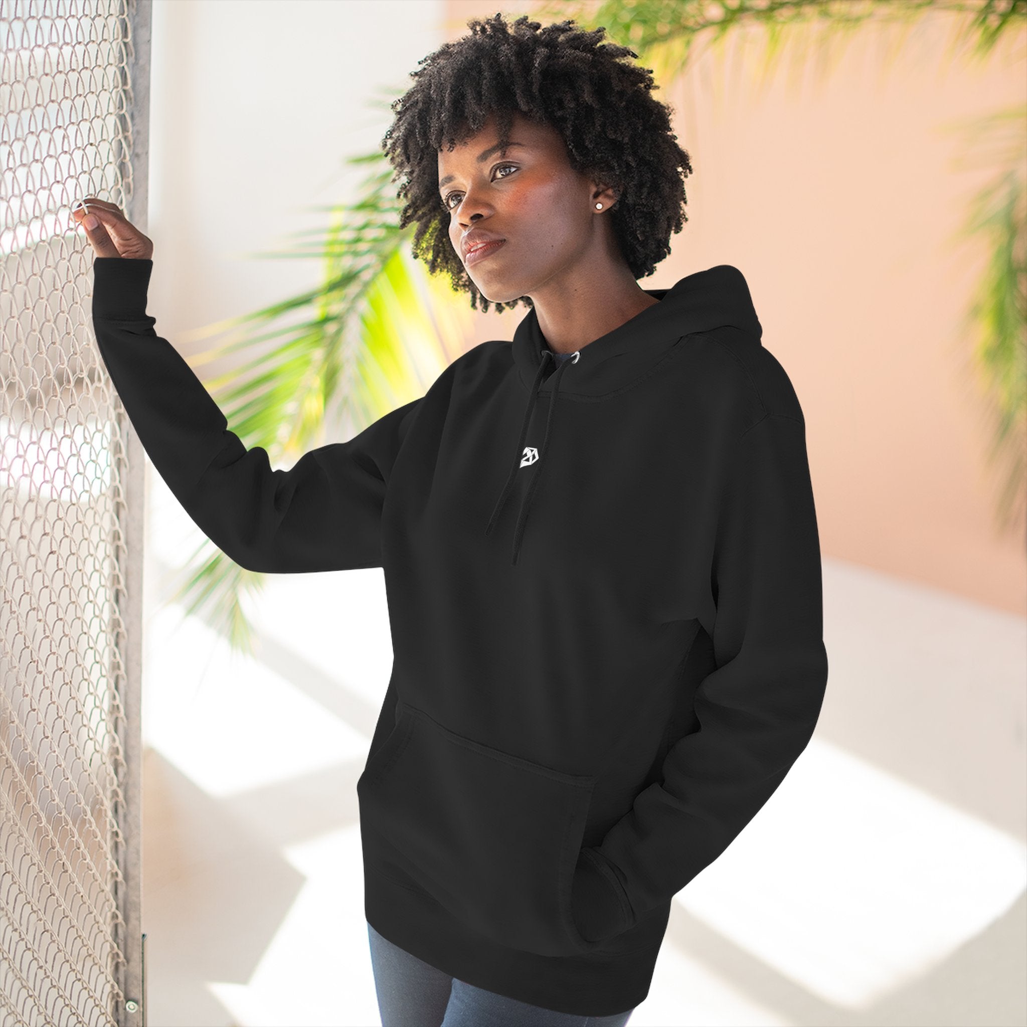 Where Stillness Hunts Three-Panel Fleece Hoodie