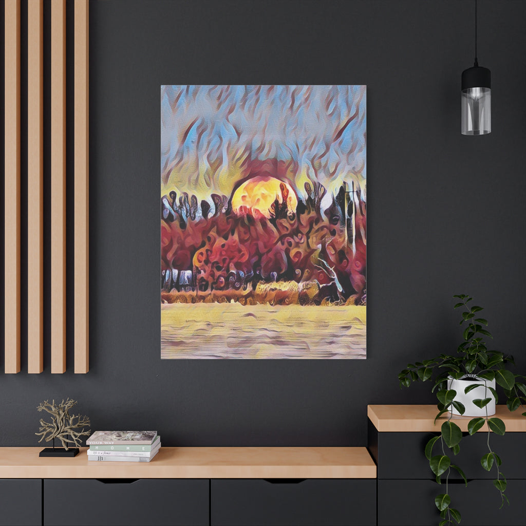 Emberfall Matte Canvas Wall Art