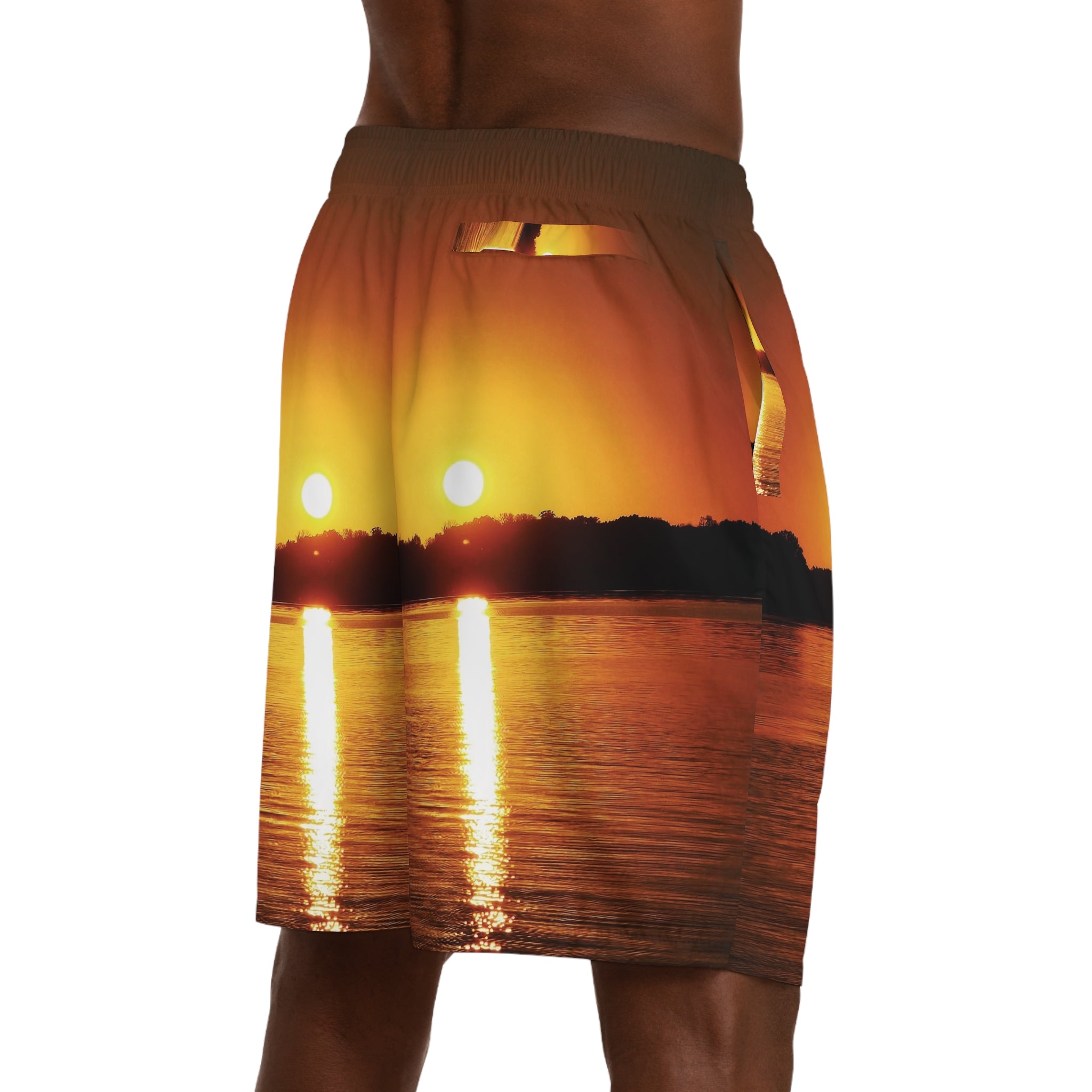 Golden Hour Sunset Men’s Sunset Jogger Shorts