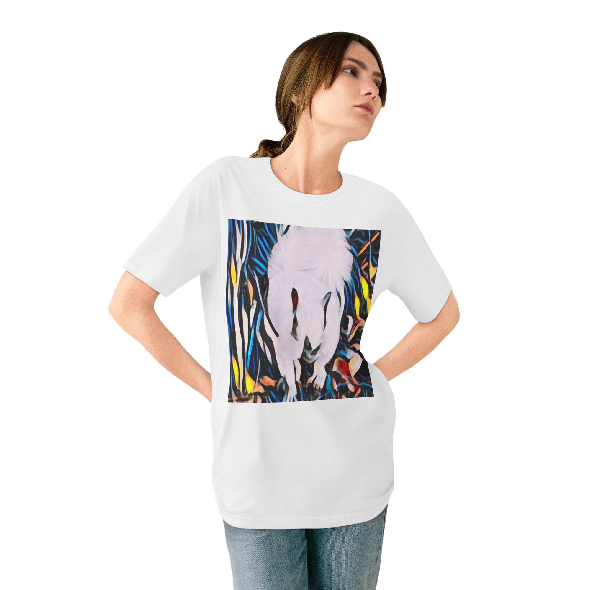 Organic Artistic T-Shirt, Eco-Friendly Tee, Nature-Inspired Shirt, Casual Wear, Gift for Art Lovers