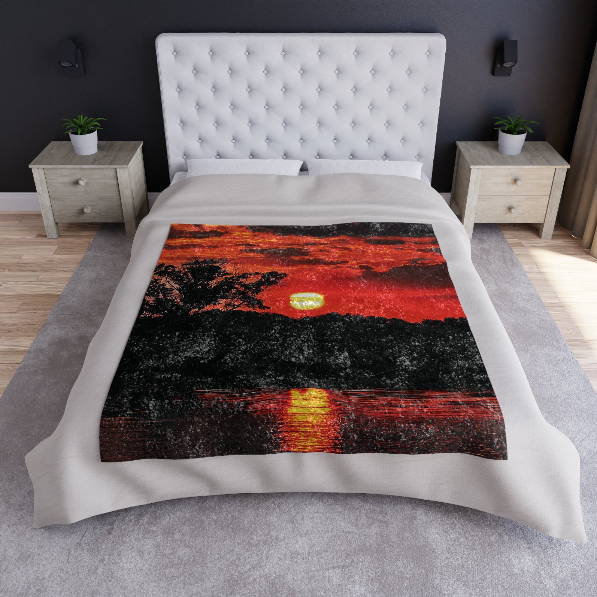 Bloodfire Reverie Crushed Velvet Blanket