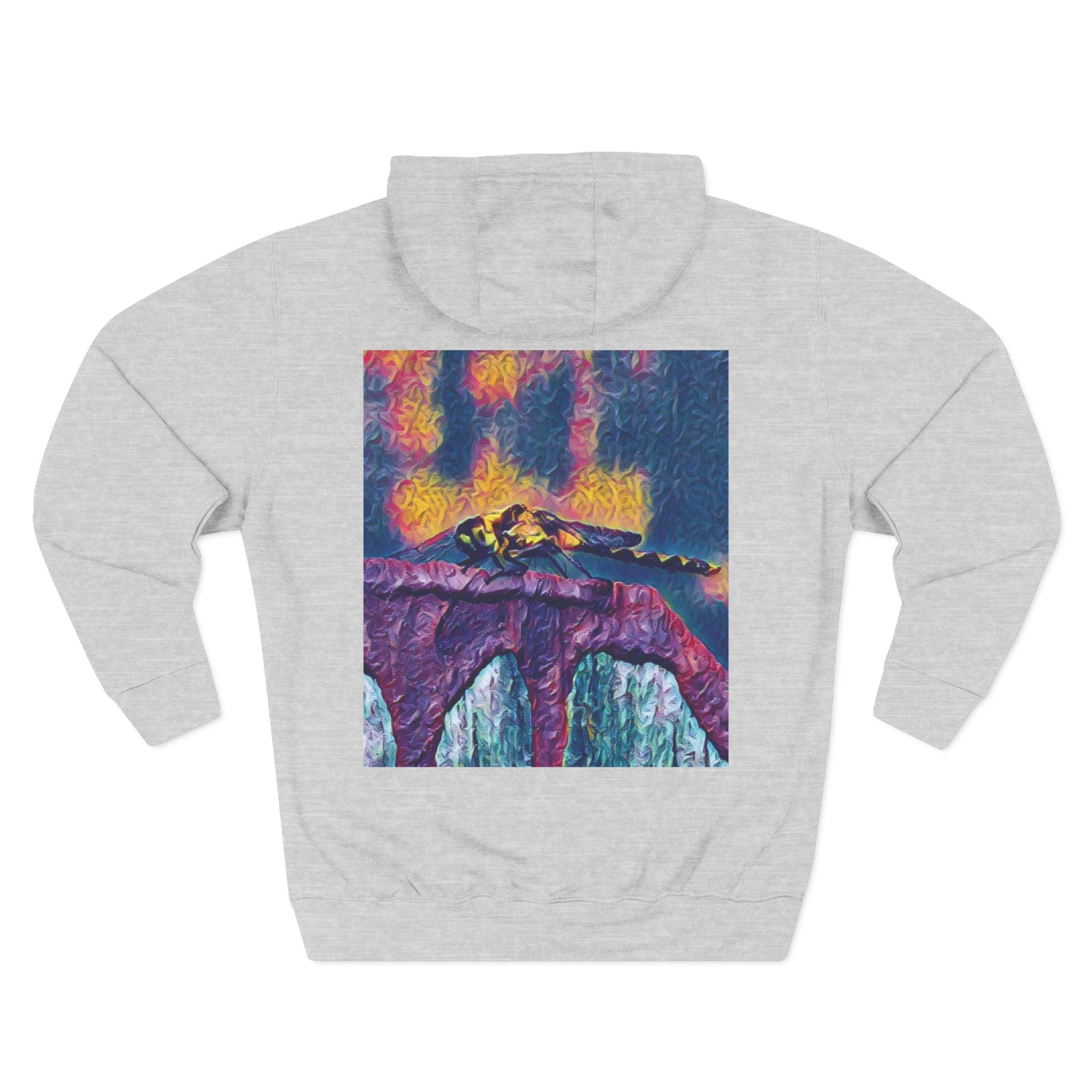 Sentinel of the Crimson Arch Three-Panel Fleece Hoodie