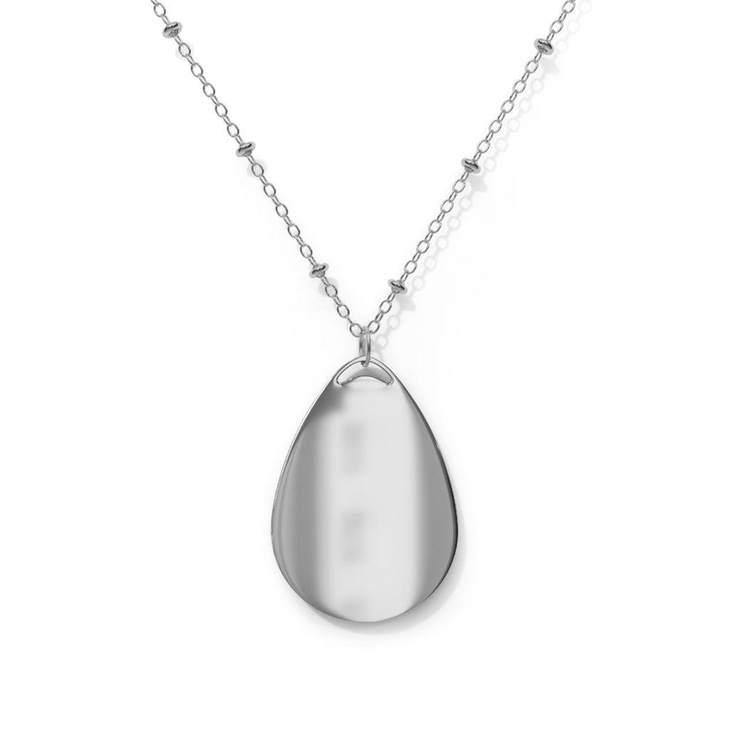 Bitcoin Vintage Oval Necklace