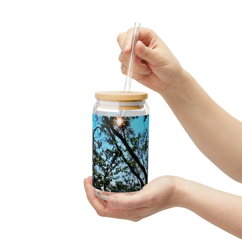 Blue Beyond the Branches Sipper Glass