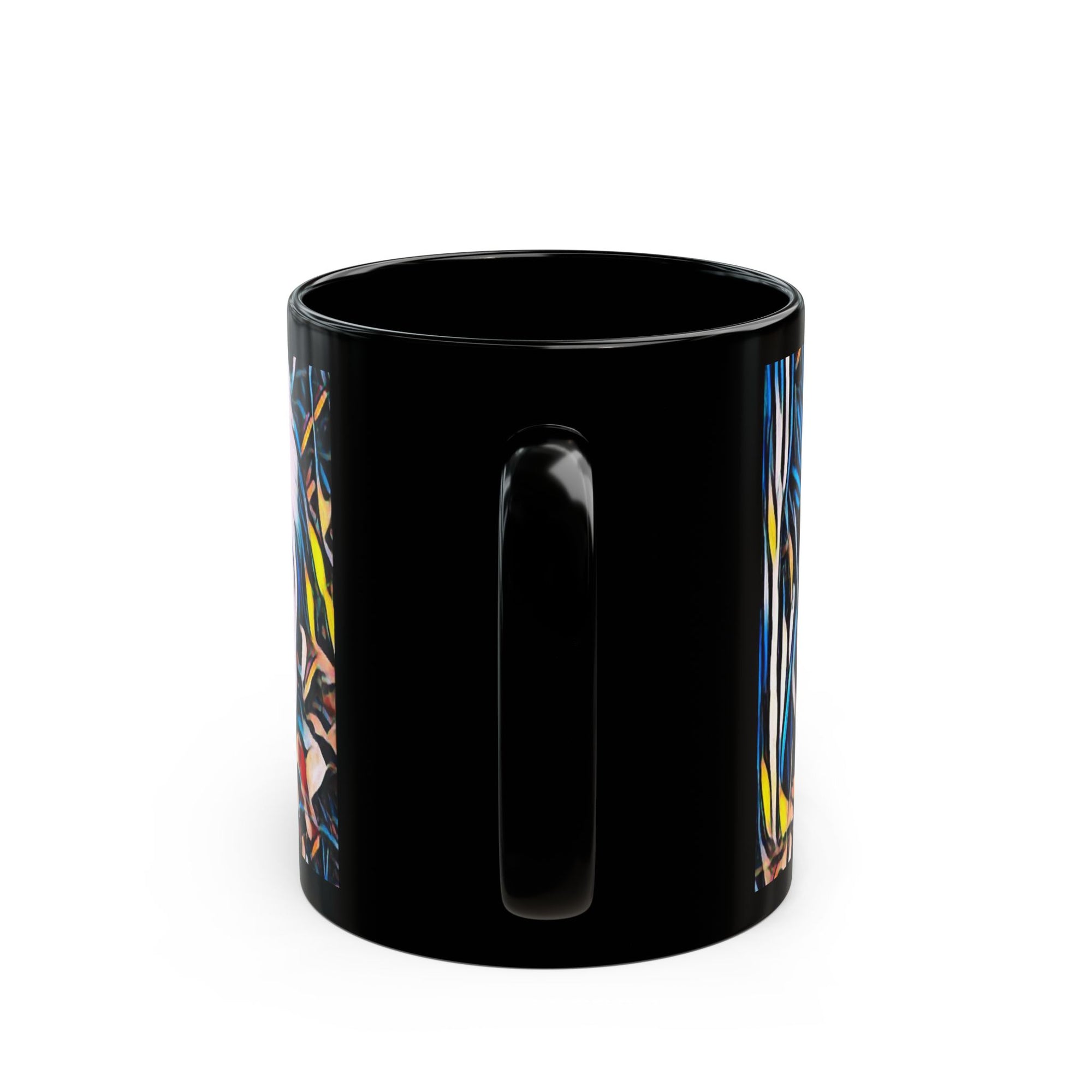 Artistic Black Mug with Colorful Nature Design, Perfect Gift for Coffee Lovers, Home Decor, Wildlife Enthusiasts, Art Collectors, [...]