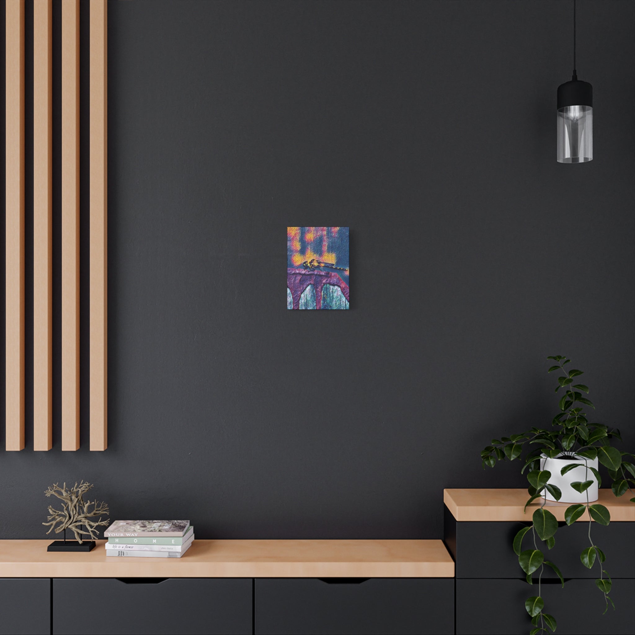 Sentinel of the Crimson Arch Canvas Art