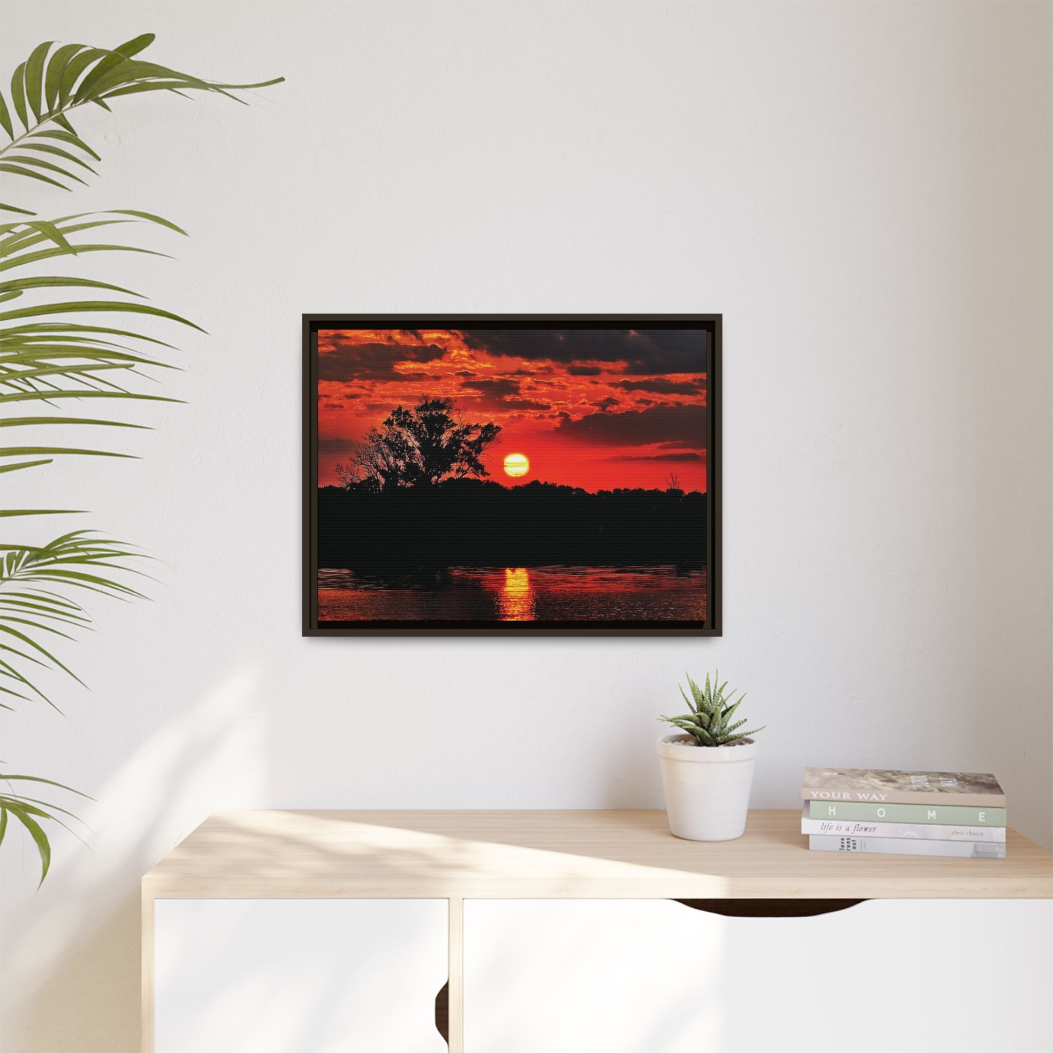 Bloodfire Reverie Framed Canvas Art