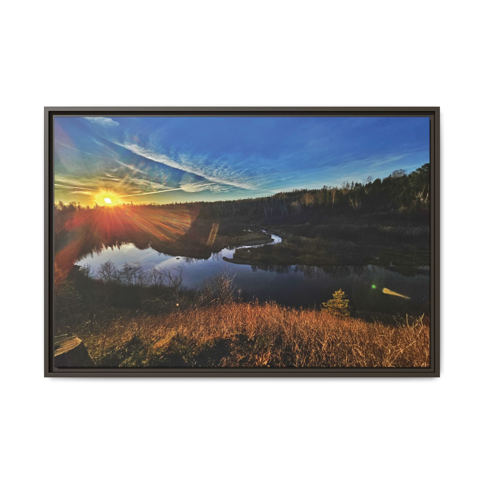 Flarepath of the Forgotten Framed Canvas Print