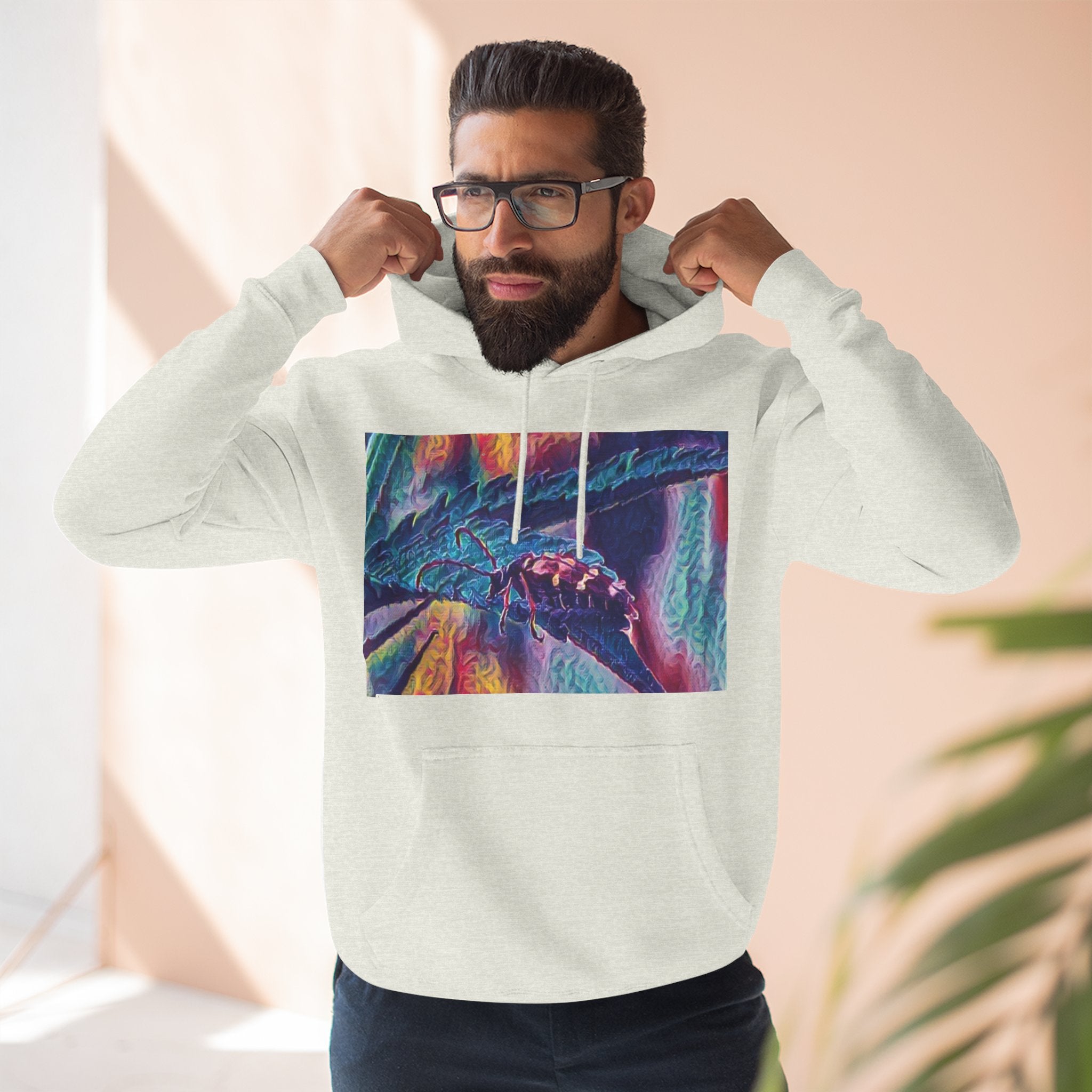Neon Hunter Art Hoodie