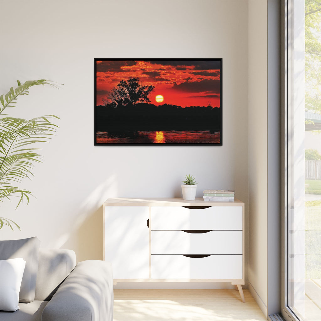 Bloodfire Reverie Framed Canvas Art