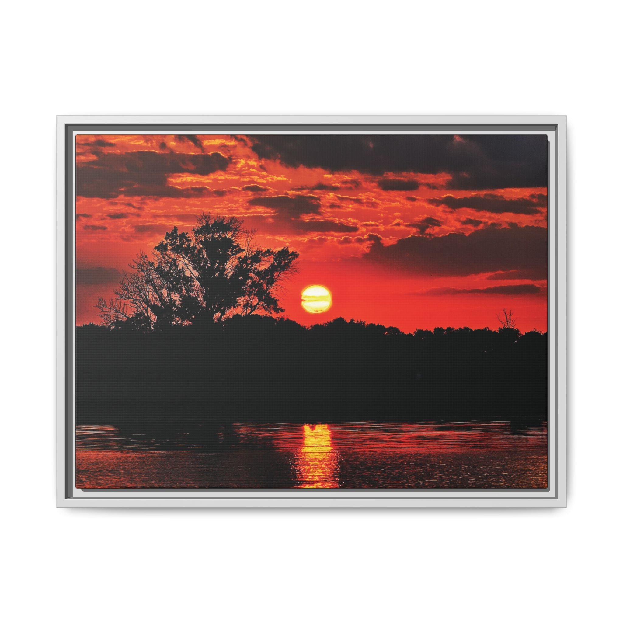 Bloodfire Reverie Framed Canvas Art
