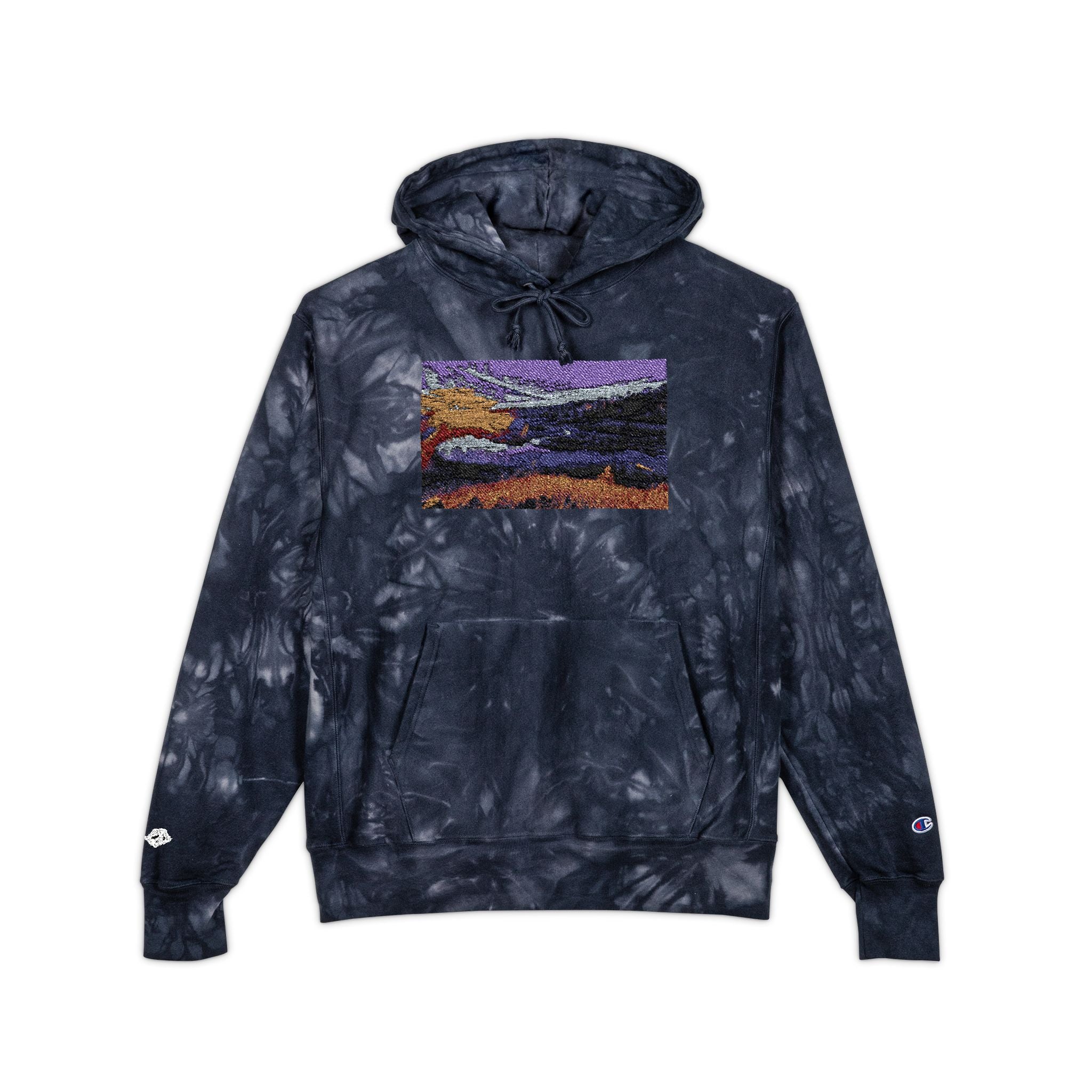 Flarepath of the Forgotten Champion Tie-Dye Hoodie with Embroidery