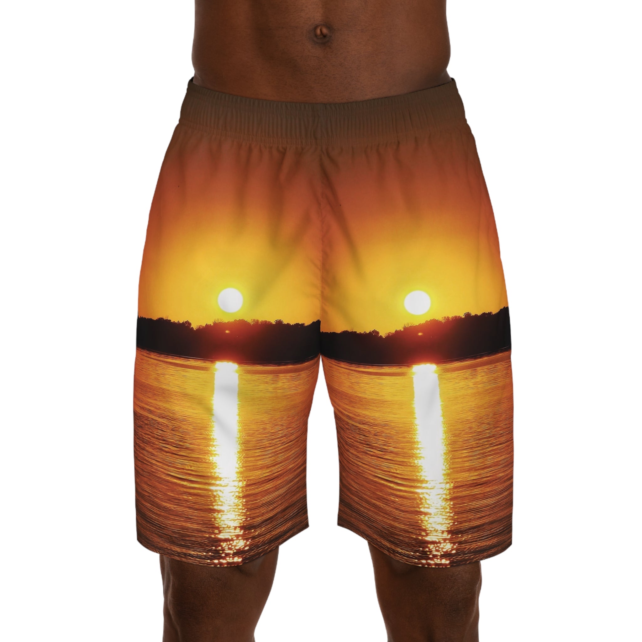 Golden Hour Sunset Men’s Sunset Jogger Shorts