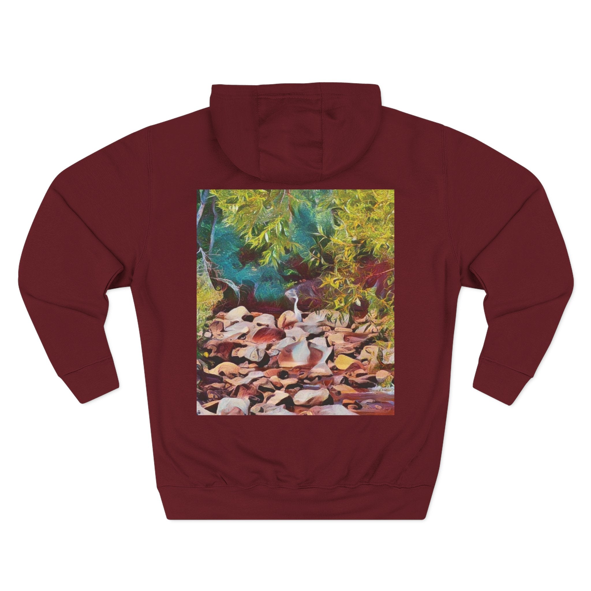 Where Stillness Hunts Three-Panel Fleece Hoodie