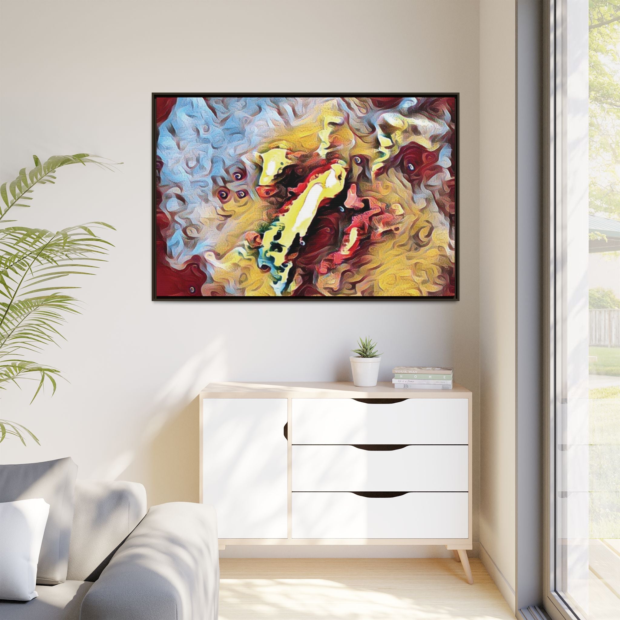 Framed Abstract Canvas Art