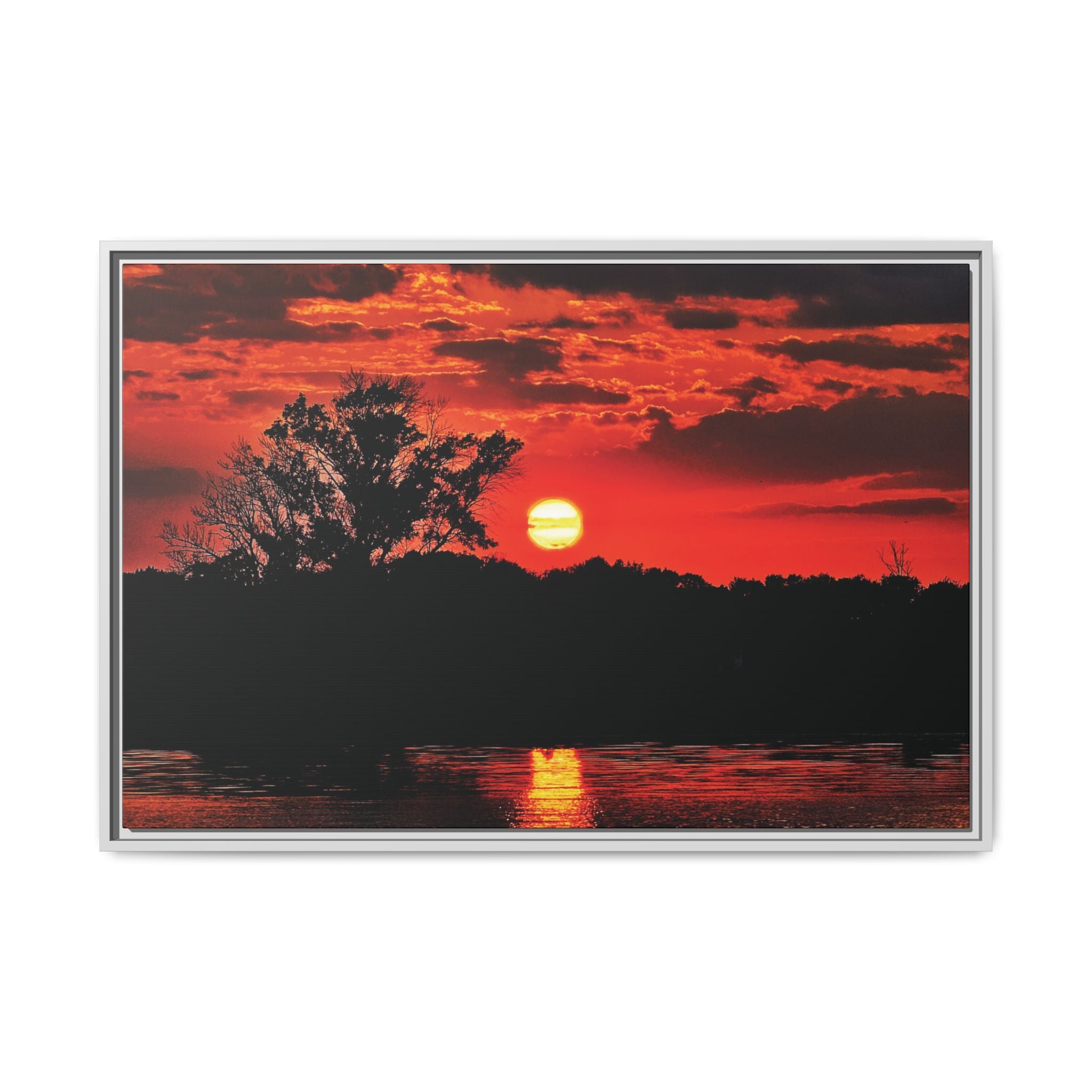 Bloodfire Reverie Framed Canvas Art