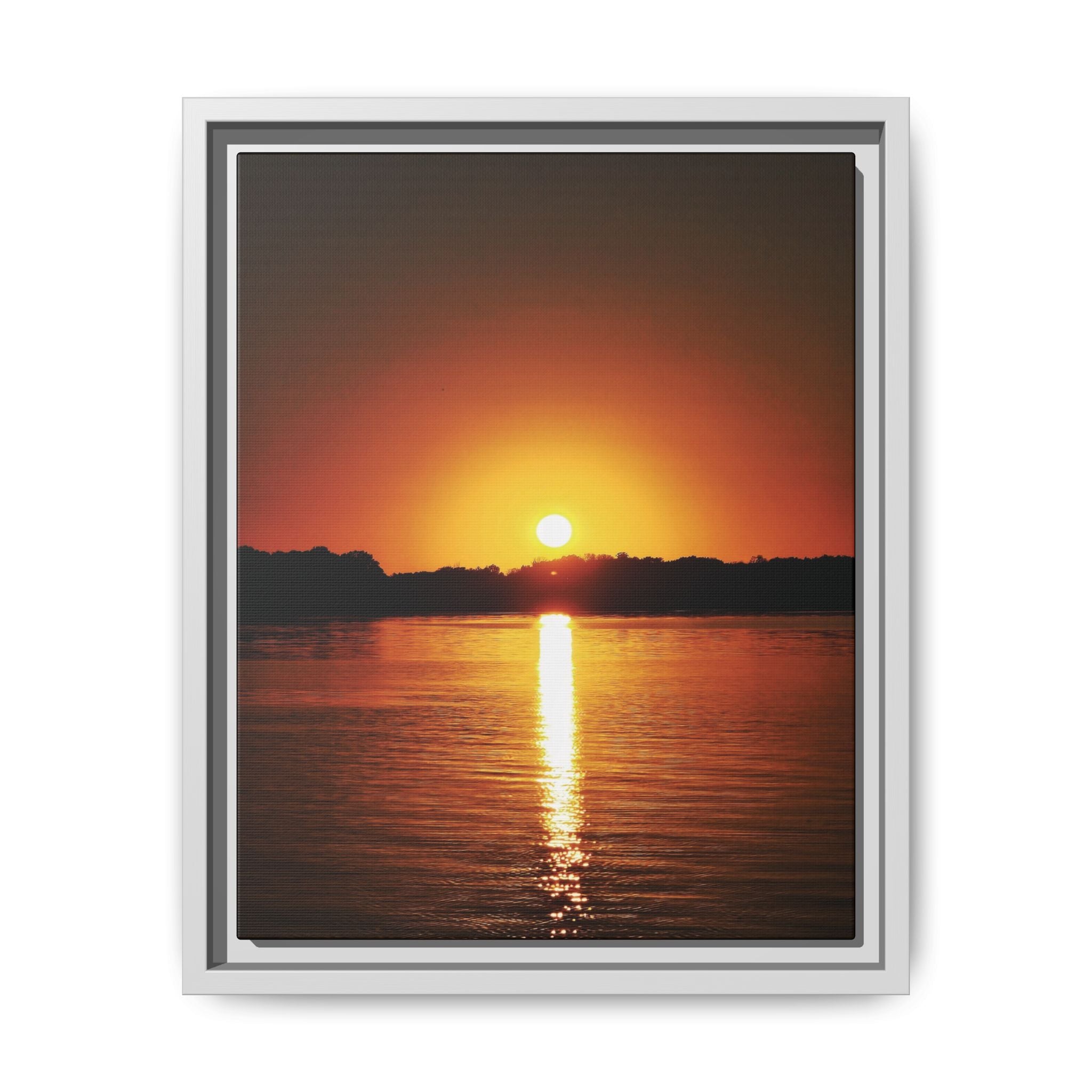 Golden Hour Sunset Canvas Art Print
