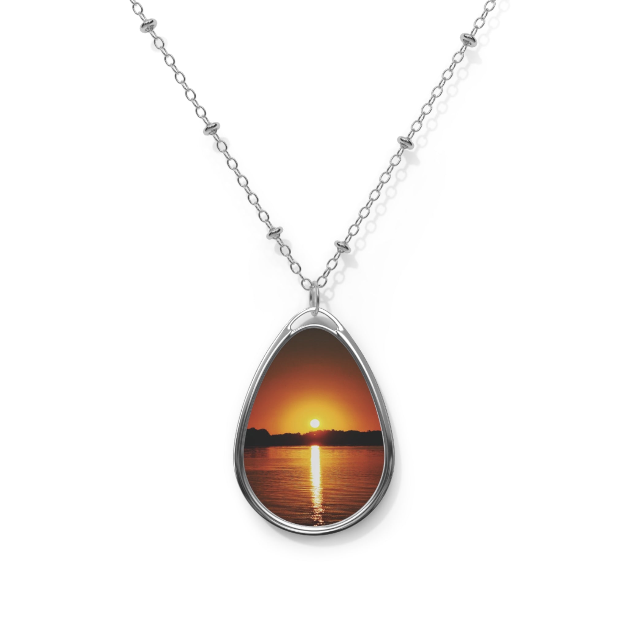 Sunset Oval Necklace