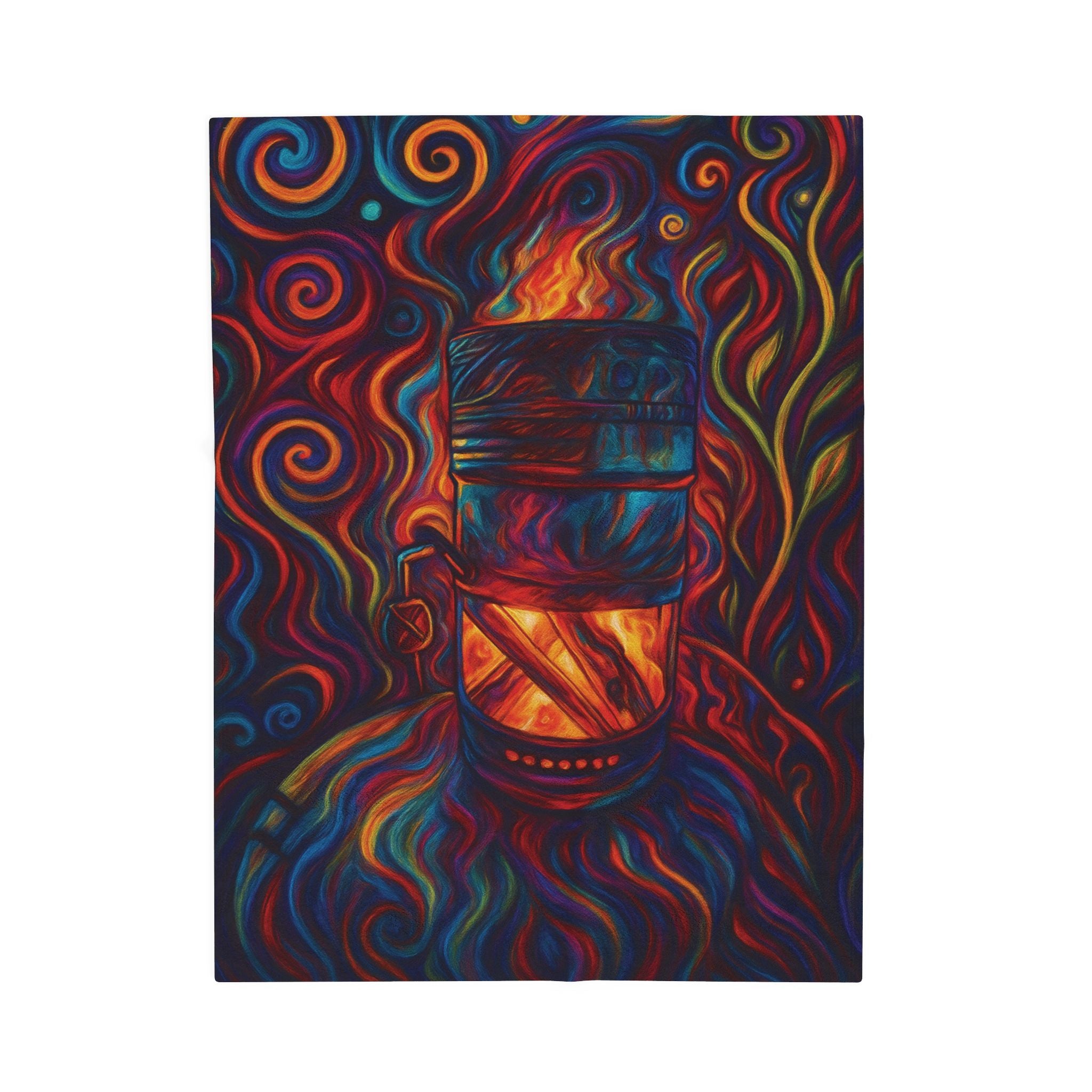 Inferno Core Artistic Velveteen Plush Blanket