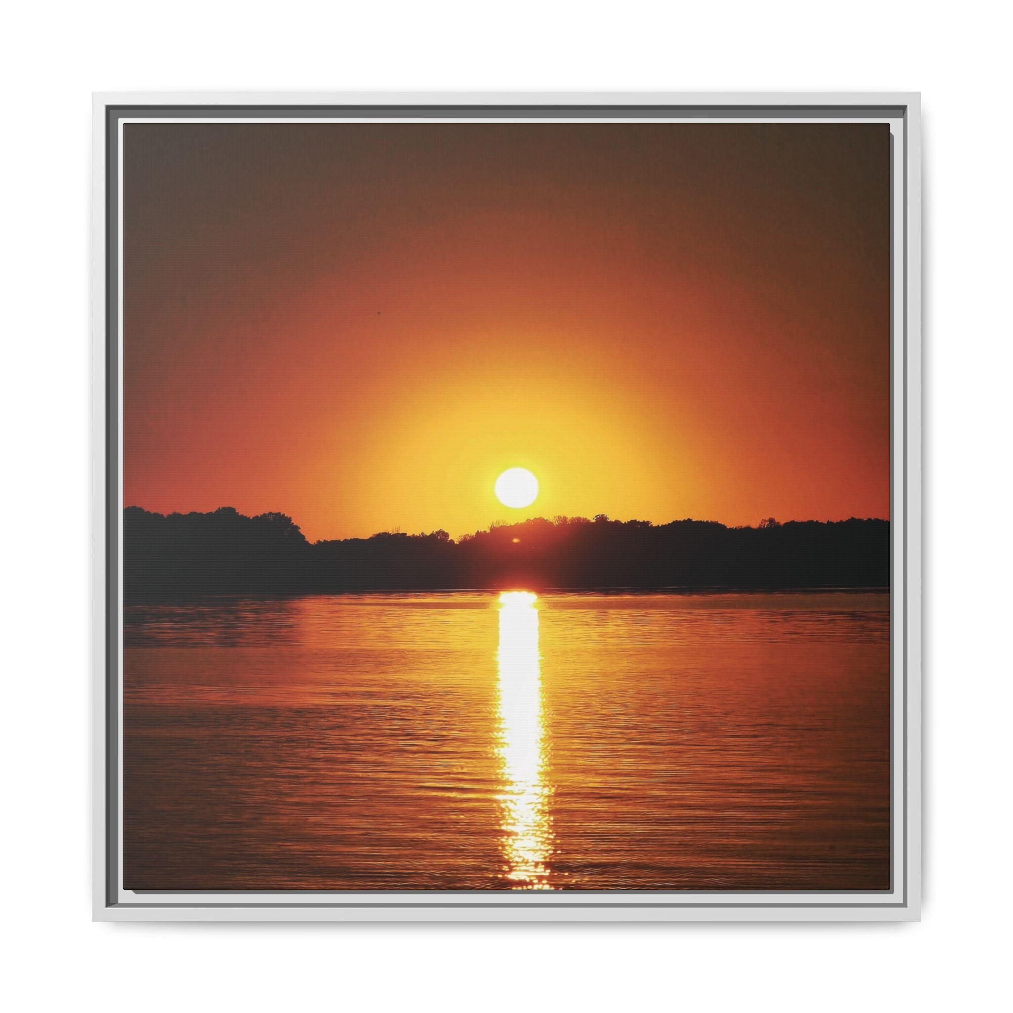 Golden Hour Sunset Canvas Art Print