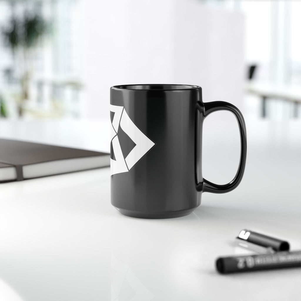 Modern Geometric Black Mug