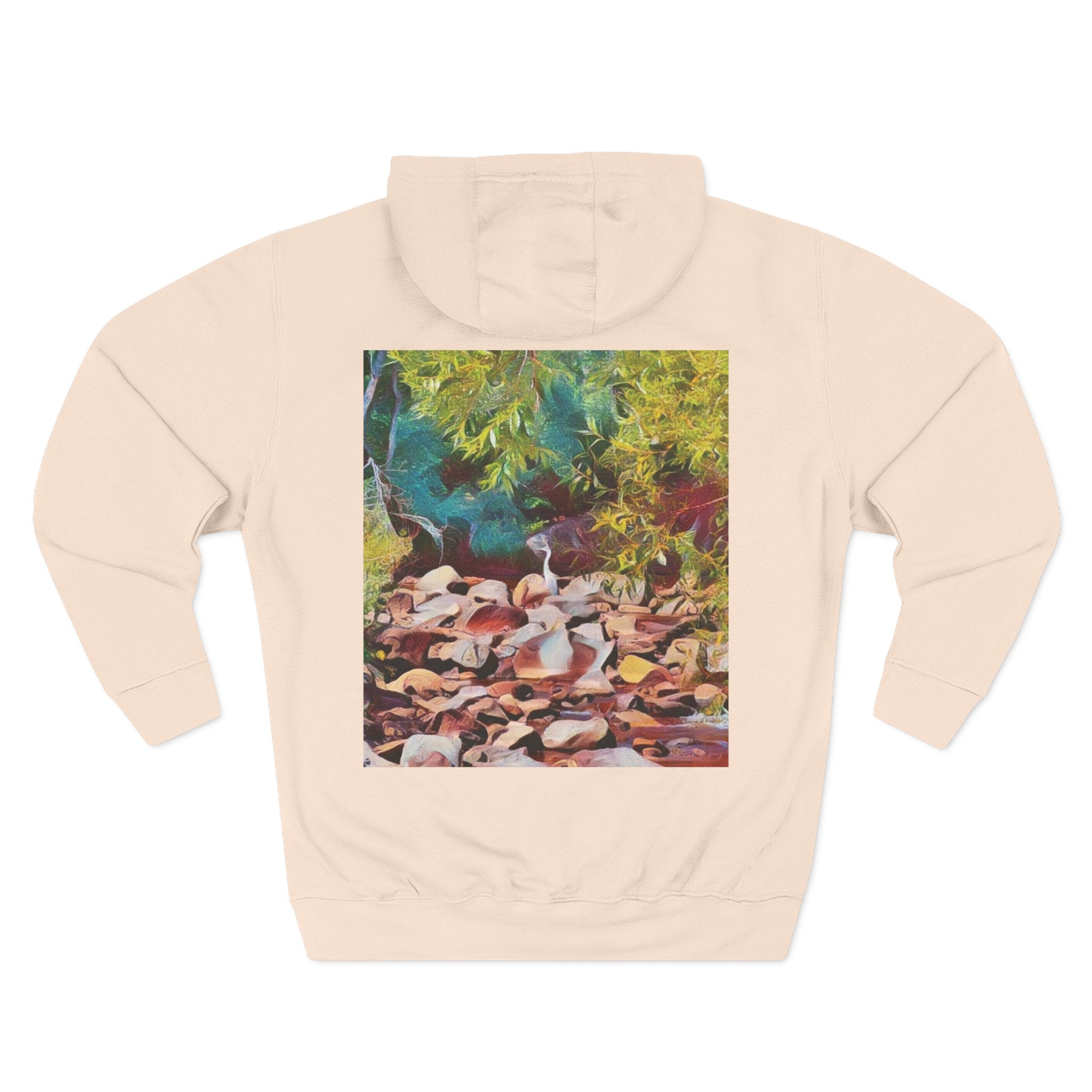 Where Stillness Hunts Three-Panel Fleece Hoodie