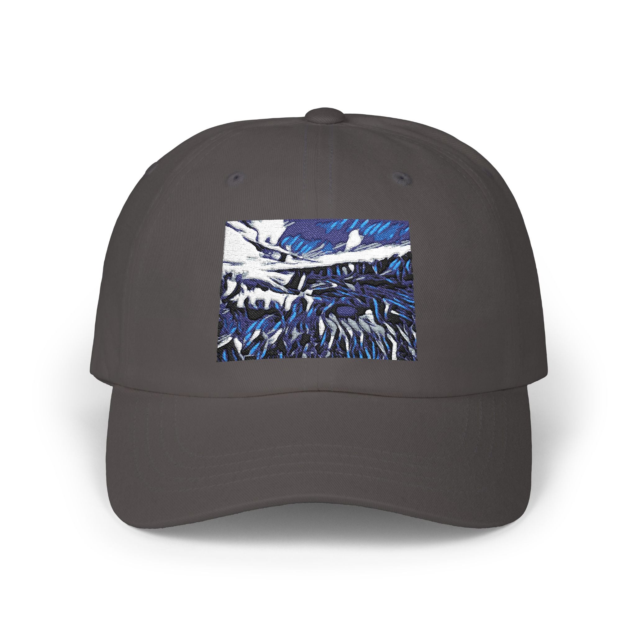 Abstract Gooseberry River Meander Bend Classic Dad Cap