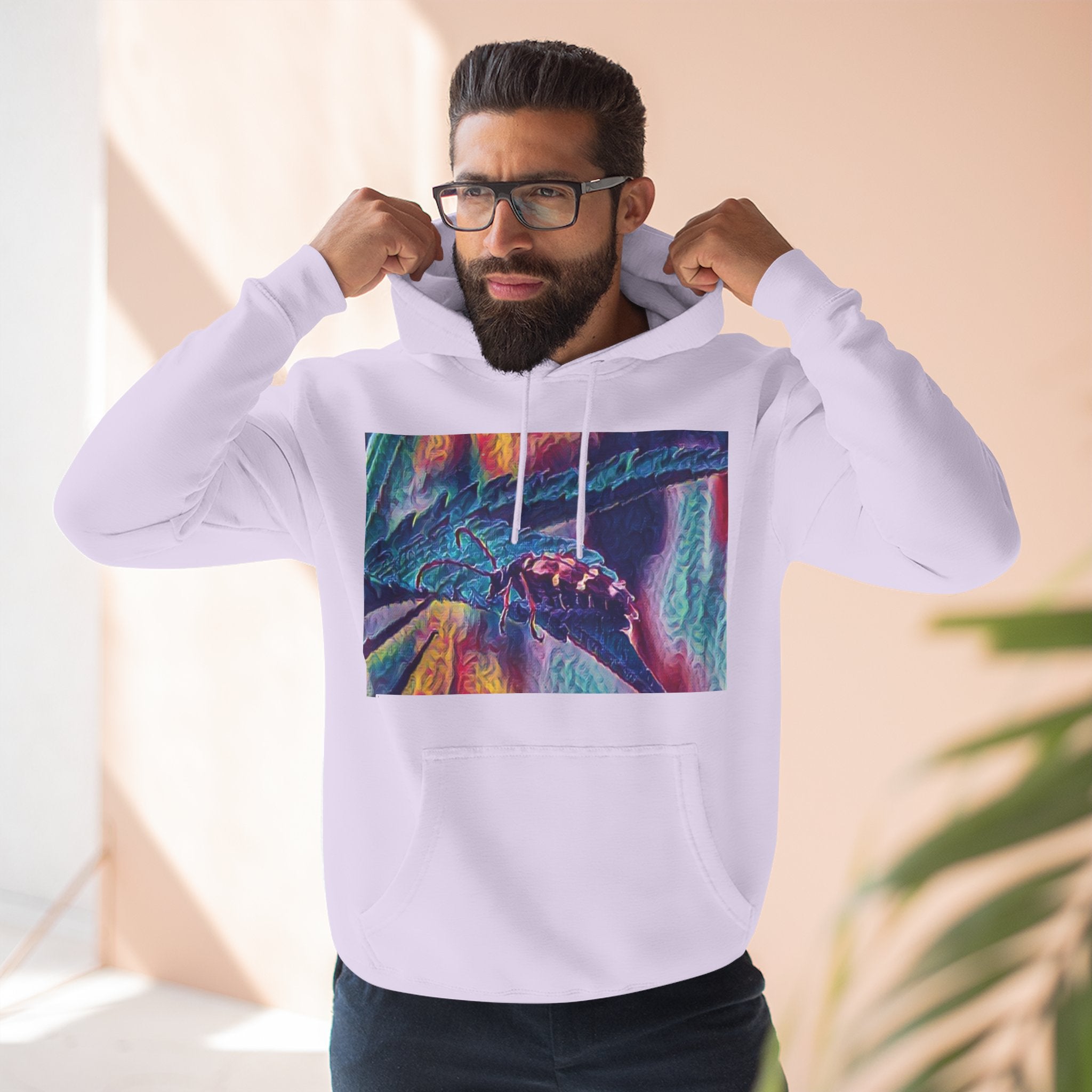 Neon Hunter Art Hoodie
