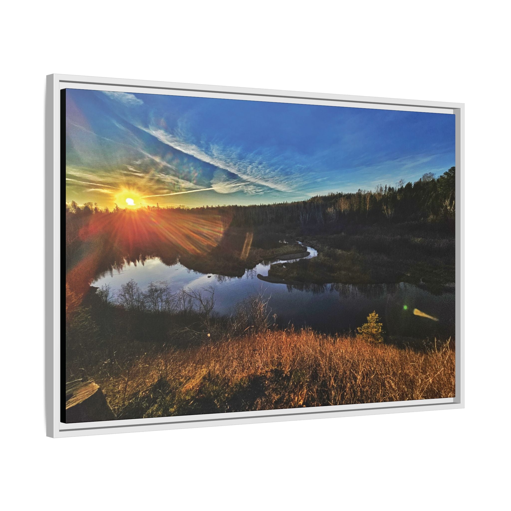 Flarepath of the Forgotten Framed Canvas Print