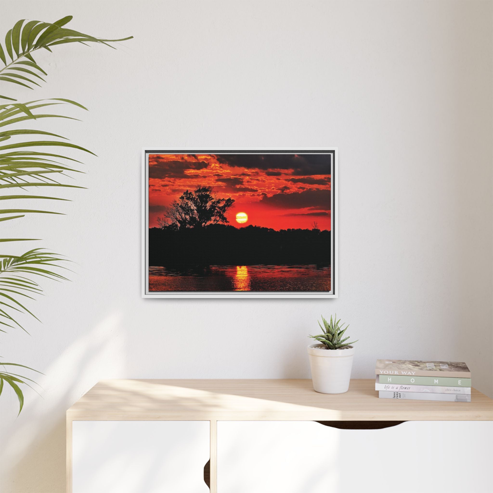 Bloodfire Reverie Framed Canvas Art