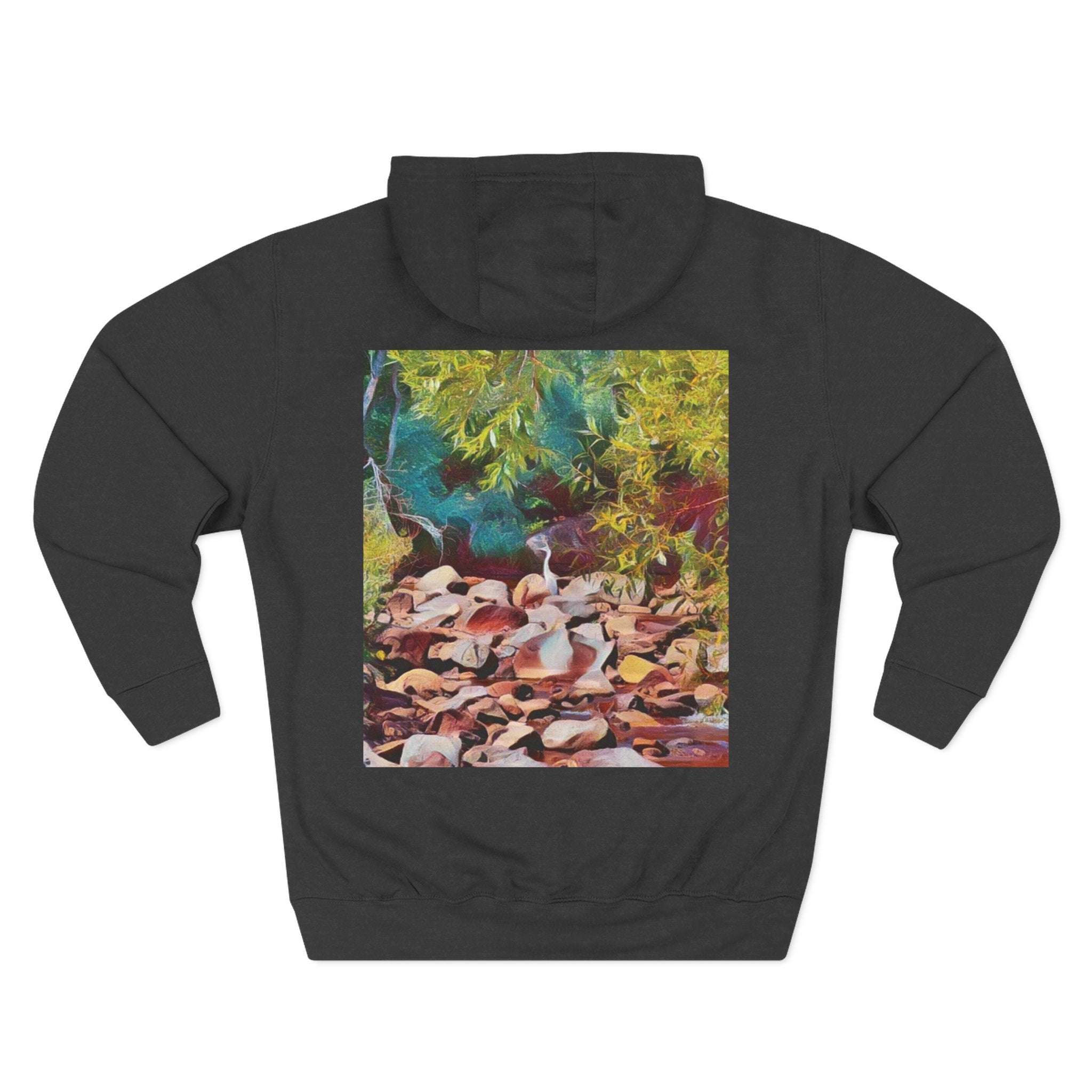 Where Stillness Hunts Three-Panel Fleece Hoodie