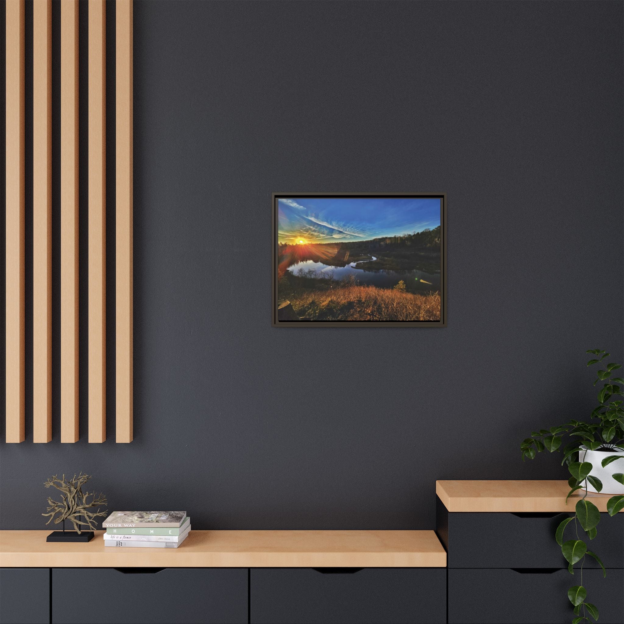 Flarepath of the Forgotten Framed Canvas Print