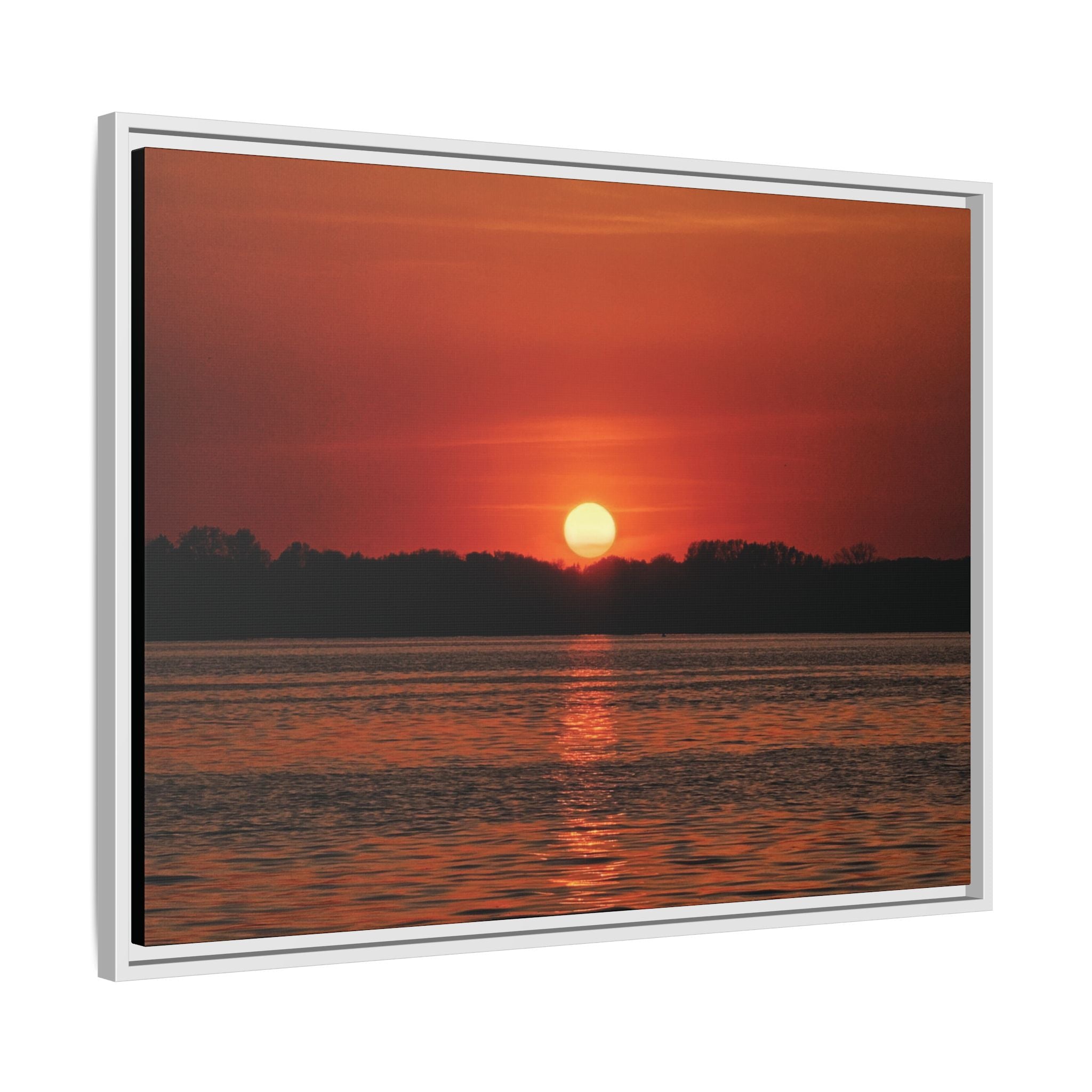 Framed Sunset Canvas Art