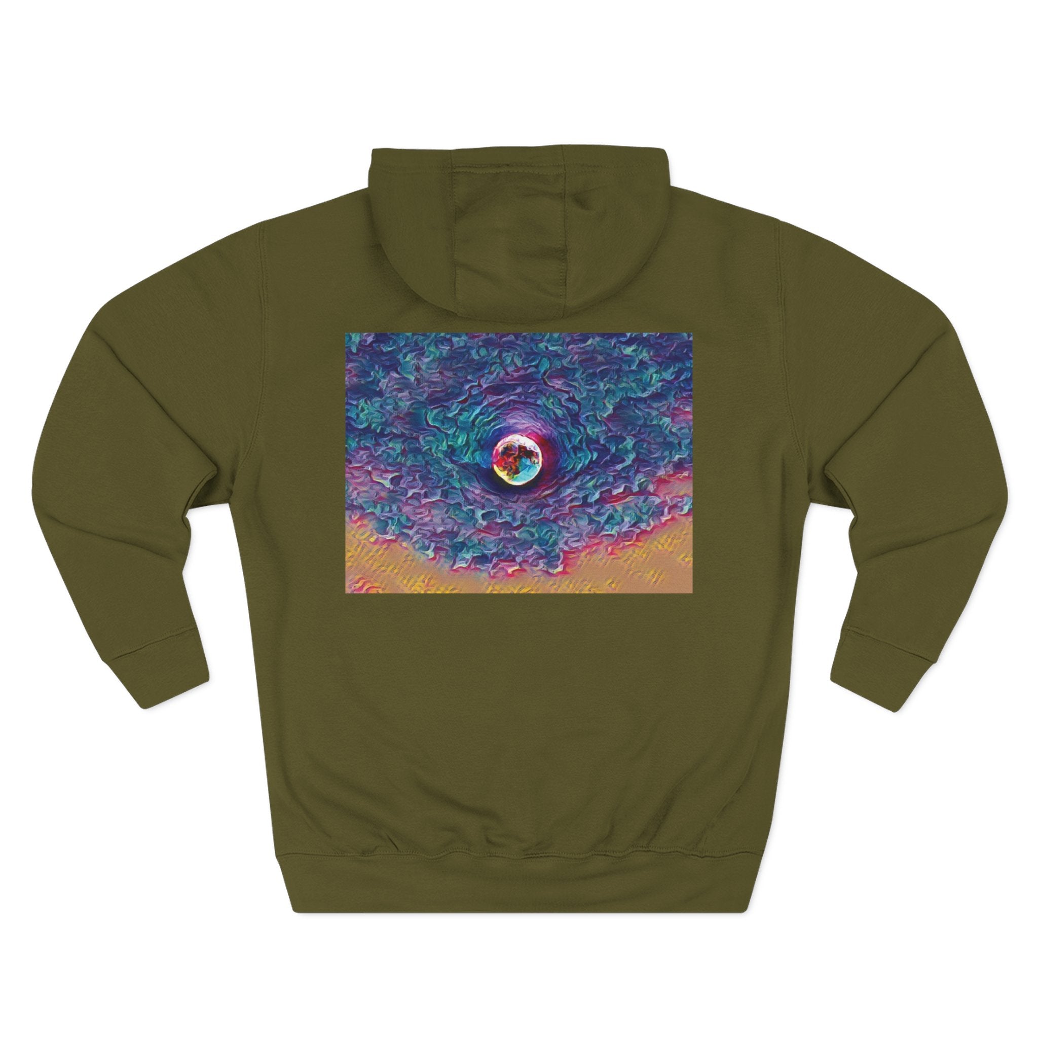Full Sturgeon Moon Three-Panel Fleece Hoodie